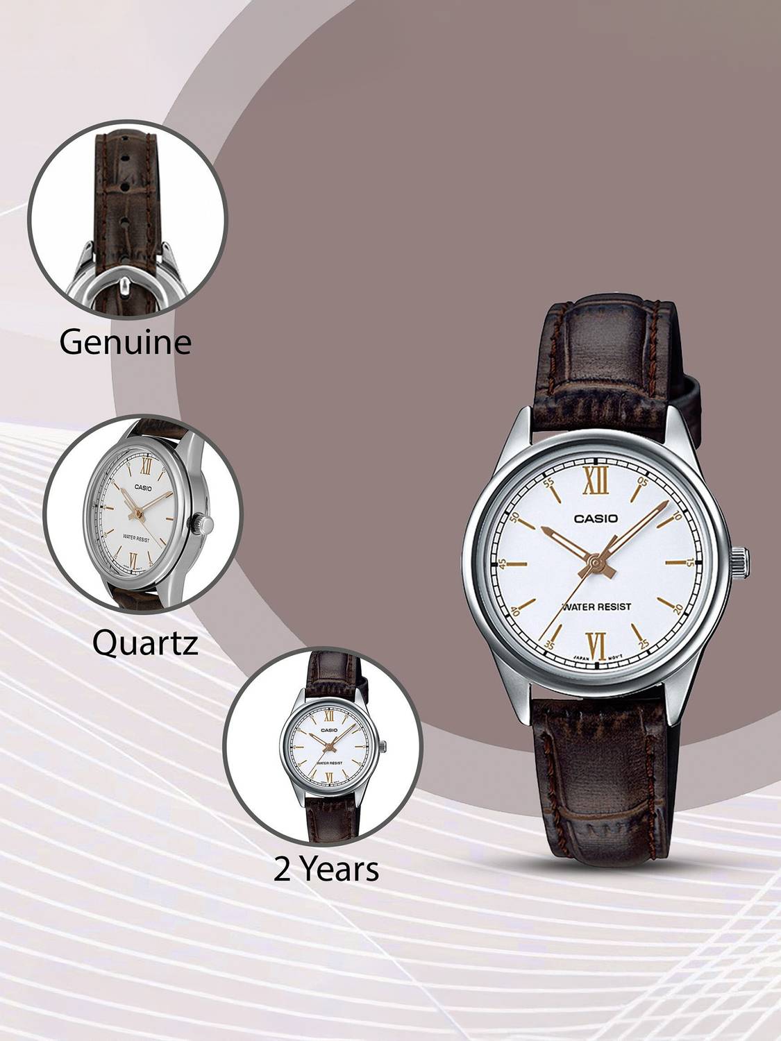CASIO LTP-V005L-7B3UDF Analog Watch - Women - Image 4