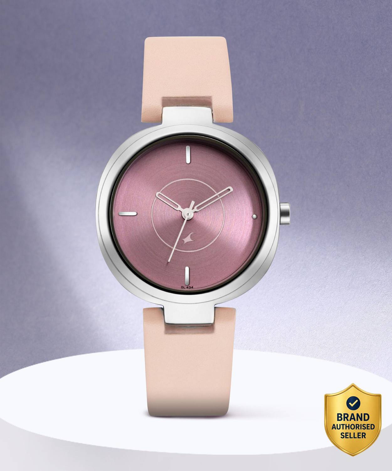 Fastrack Fastrack Stunners Pink Dial Pink Leather Strap Analog Watch - For Girls