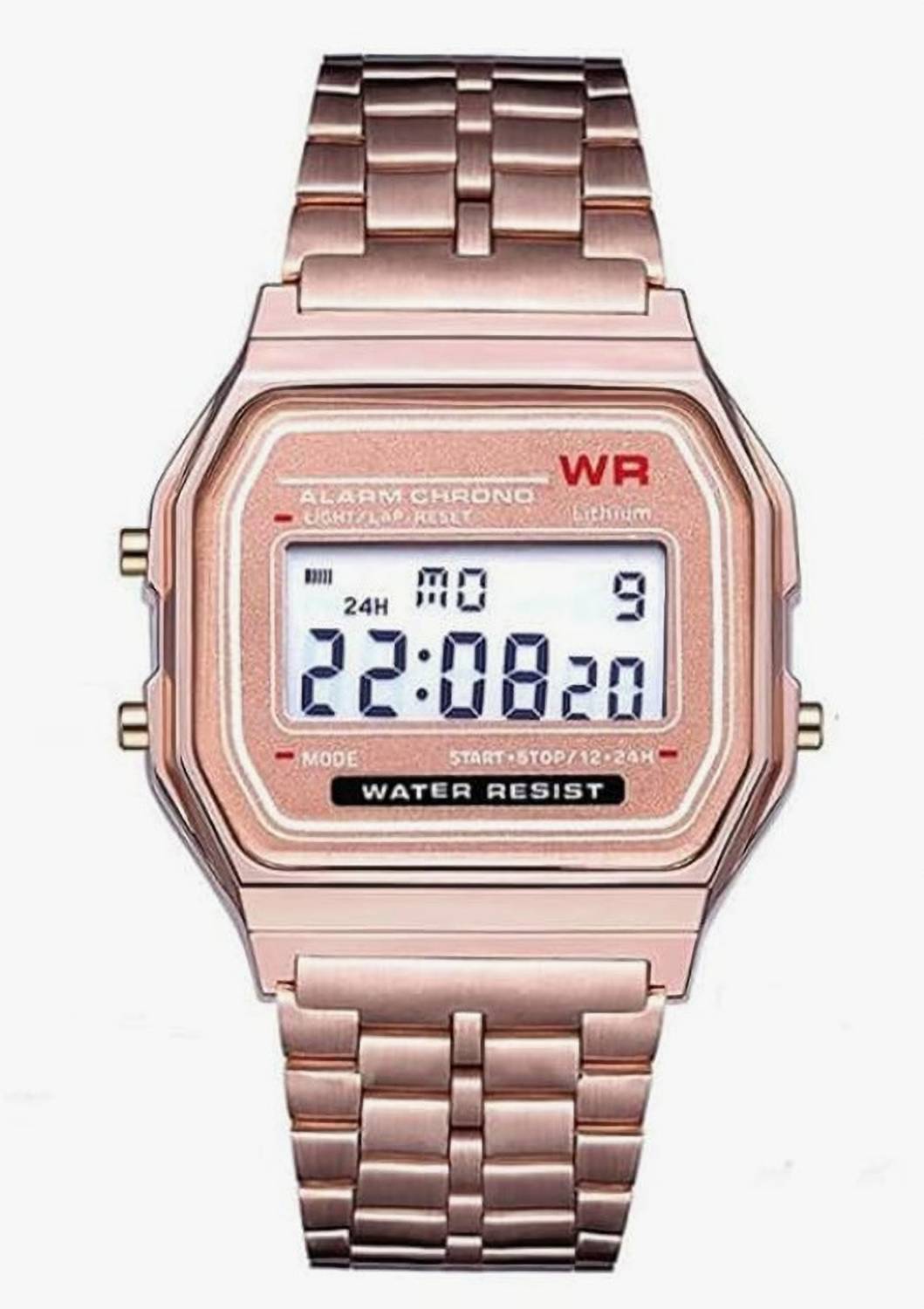ABC Rose Gold Retro Digital Watch for Women Digital Watch  - For Women