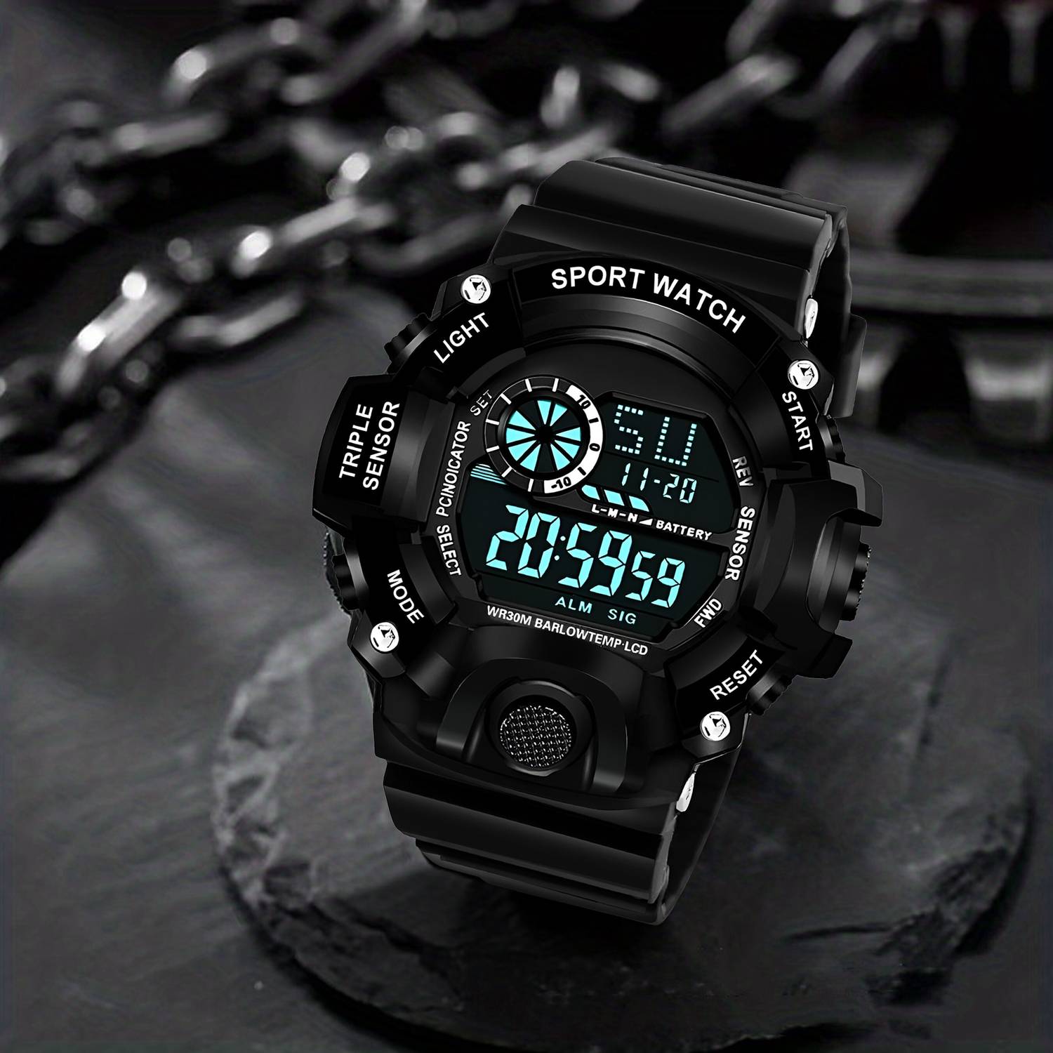 Trex S-Shock Sport Digital Watch - Water Resistant - Image 2