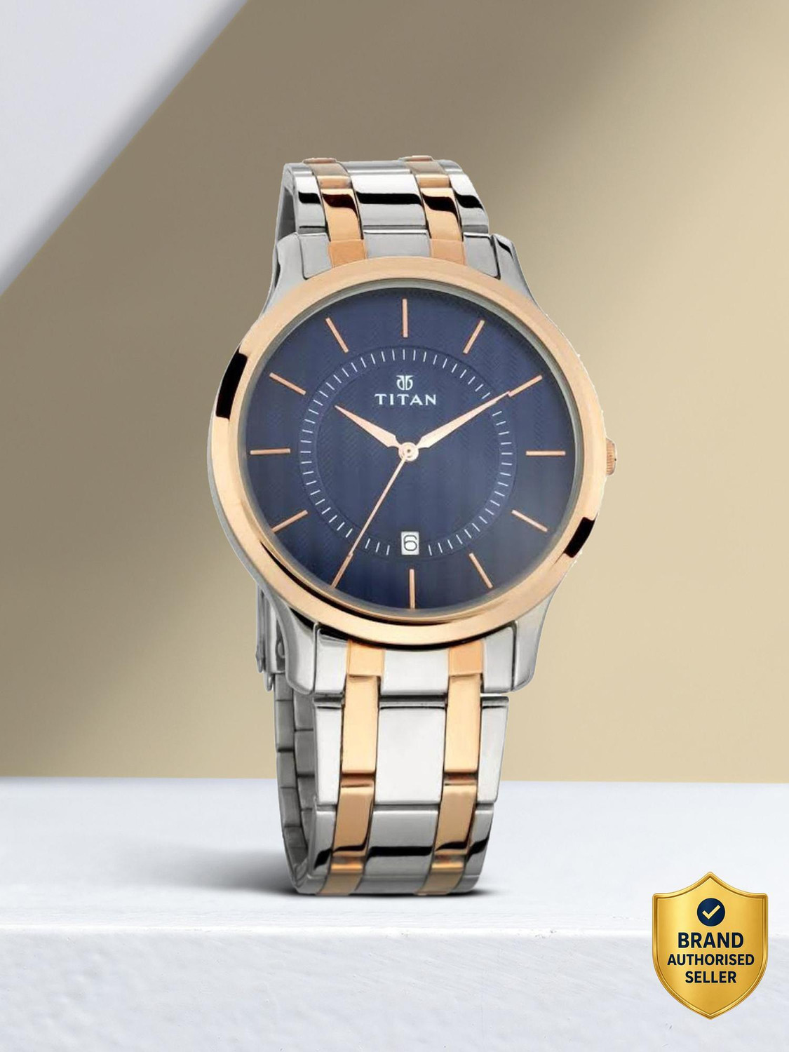 Image of Titan 1825KM01 DATE DISPLAY1825KM01 Analog Watch - For Men