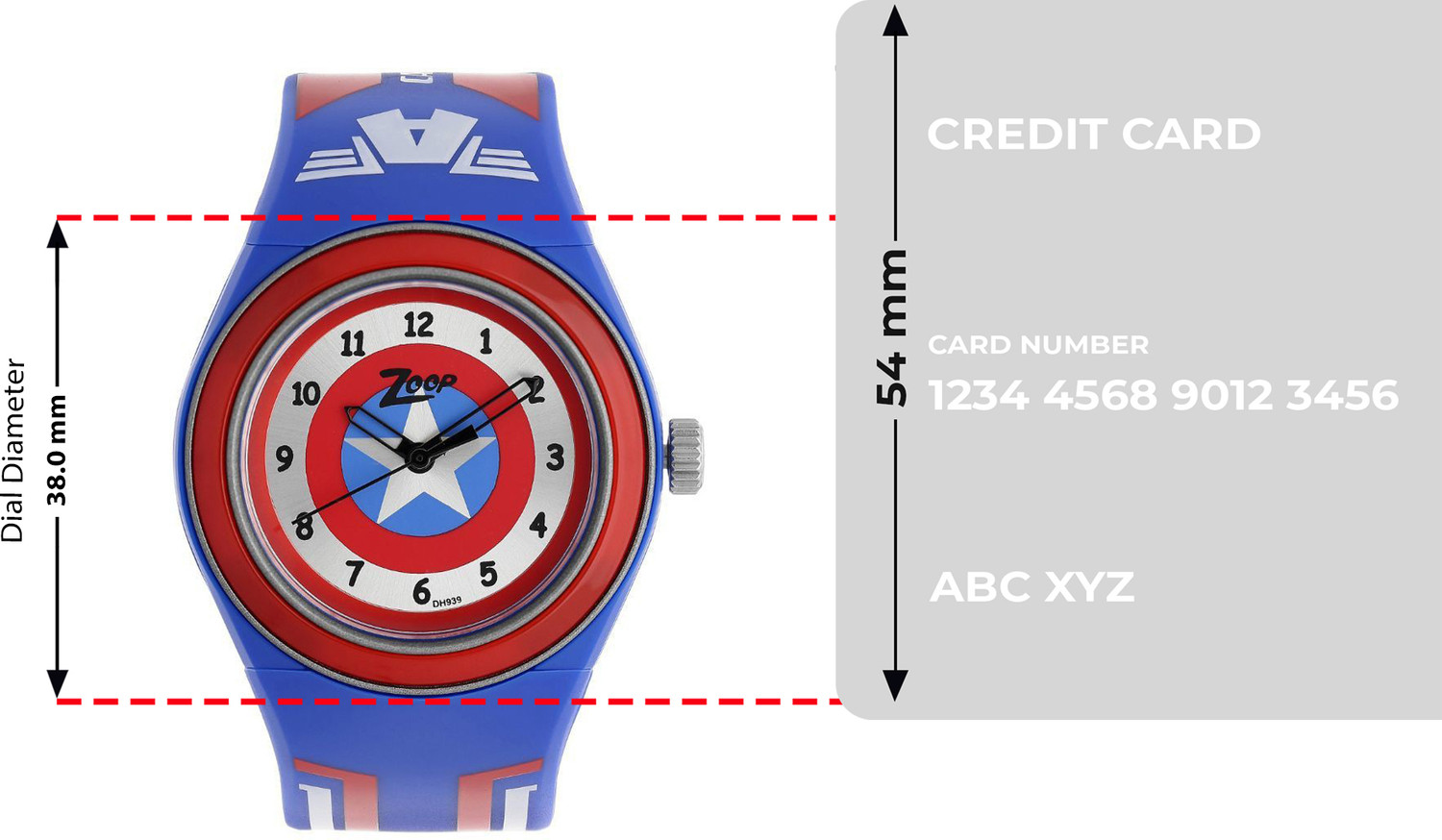 Image of Zoop byTitan Zoop Marvel Avengers Multicolour Dial Blue PlasticStrap Analog Watch - For Boys