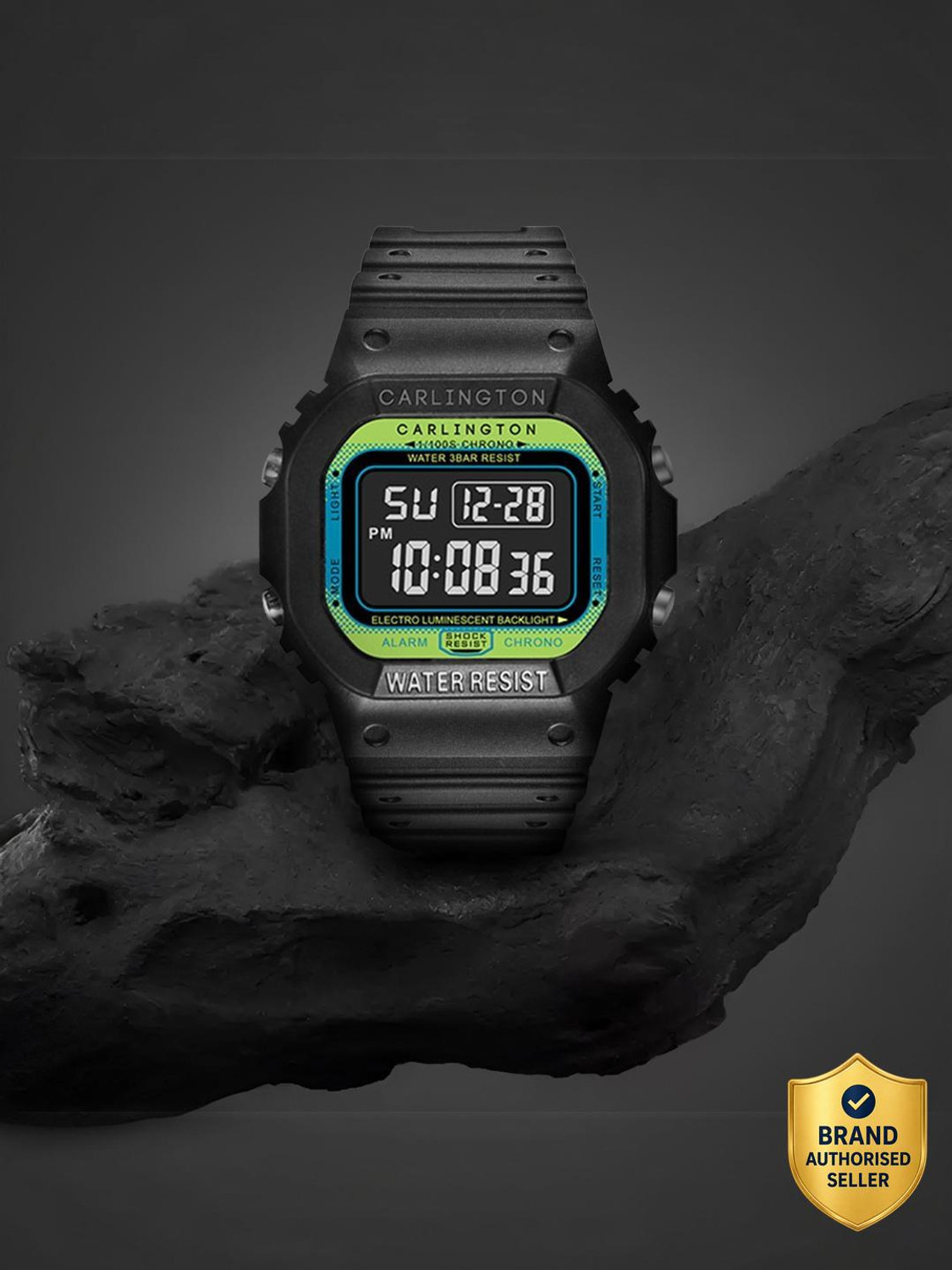 Image of Carlington Endurance 1801 Green Endurance Series Digital Watch - For Men