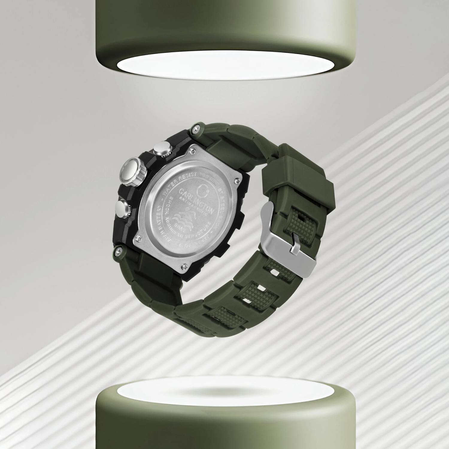 Carlington CT 9140 Green Endurance Series Analog-Digital Watch - Image 2