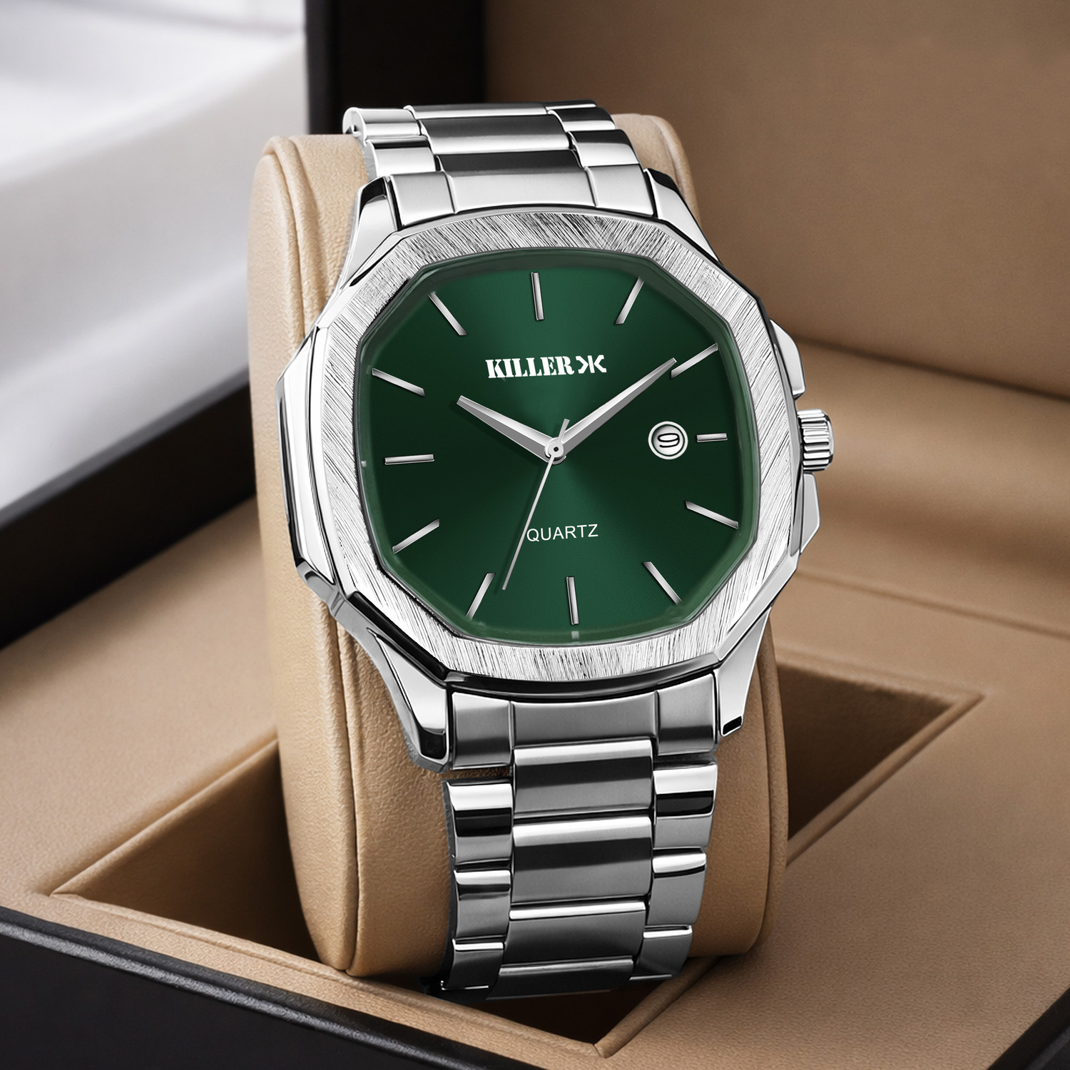 Image of KILLER UNISEX Date Function Working Free Size Adjutable Chain Lock Premium Quality UNISEX Date Function Working Free Size Adjutable Chain Lock Premium Quality Analog Watch - For Men