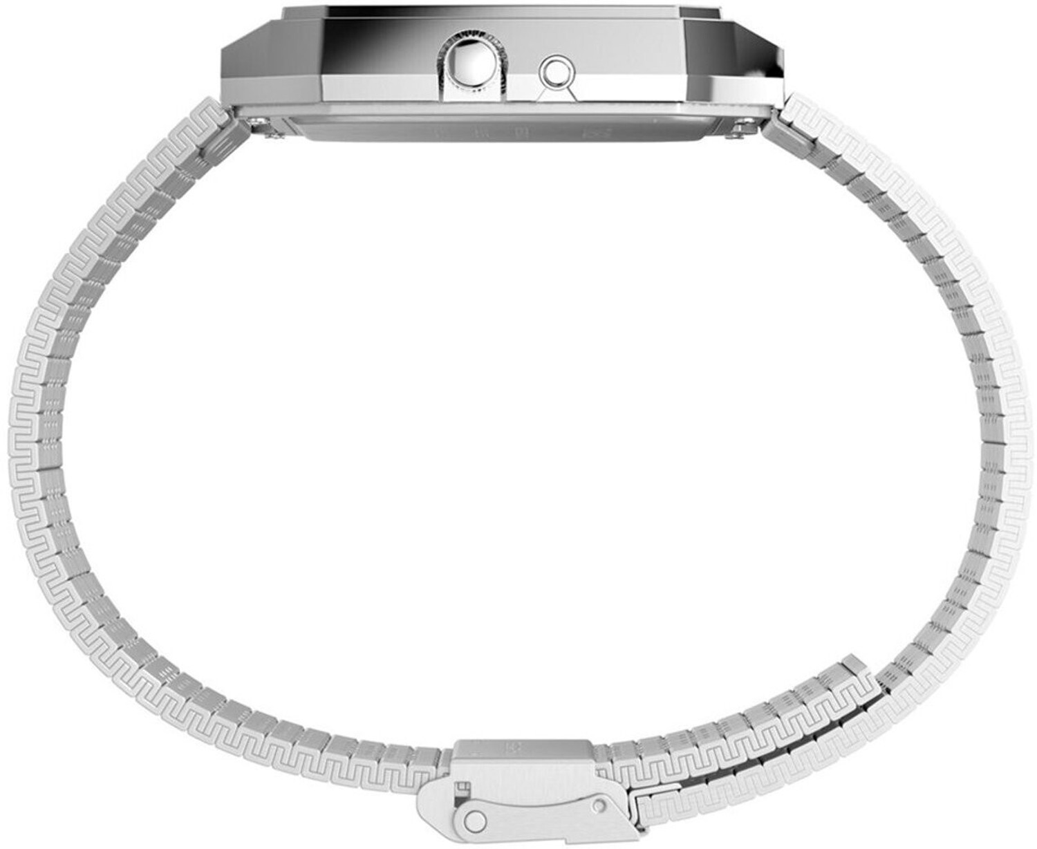 Image of TIMEX Reissue Rectangle 33mm Black Dial Analog-Digital Watch - For Men TW2Y05900UJ