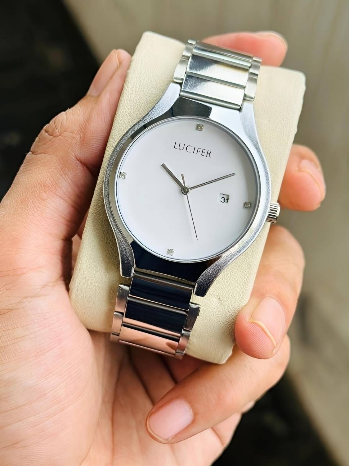 Lucifer AVM39 White11 Men's Analog Watch - Image 5