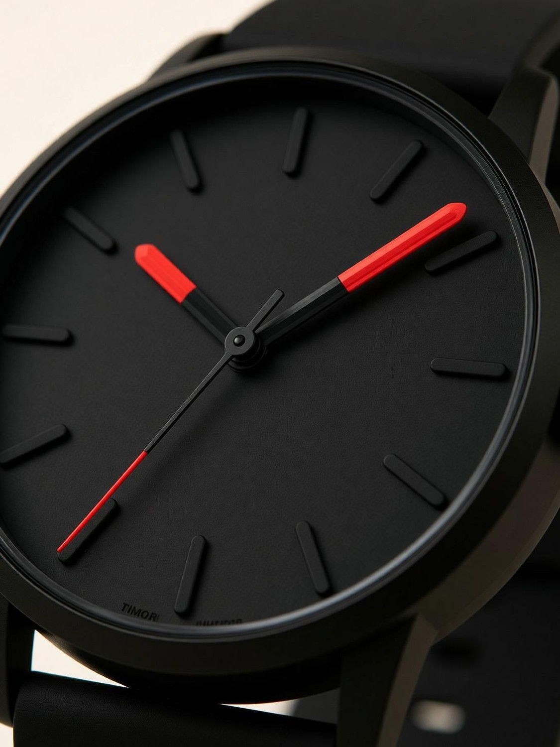 Image of Timorix Modern FullBlack Quartz Full Black Dial Analog Watch for Men With Silicone Strap | Stylish Quartz | Analog Watch - For Men