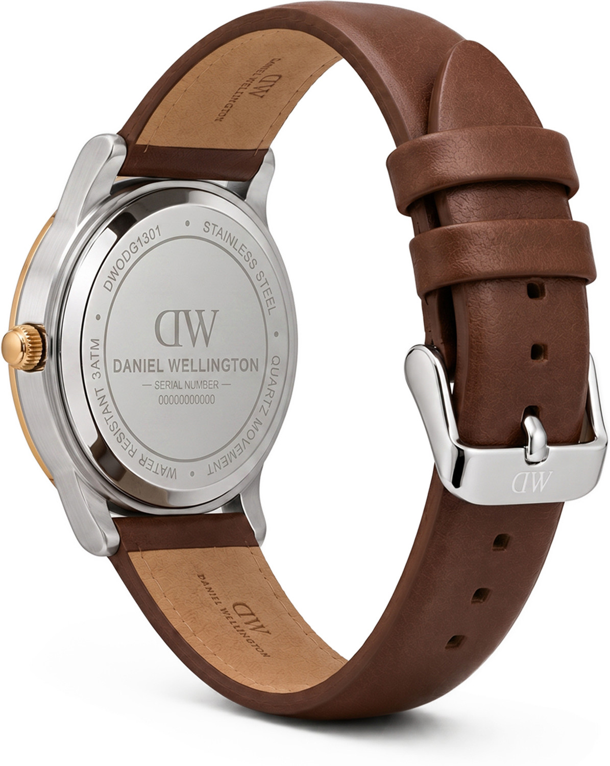 Image of DANIEL WELLINGTON P3H & Moon-Phase, White Dial Analog Watch - For Men