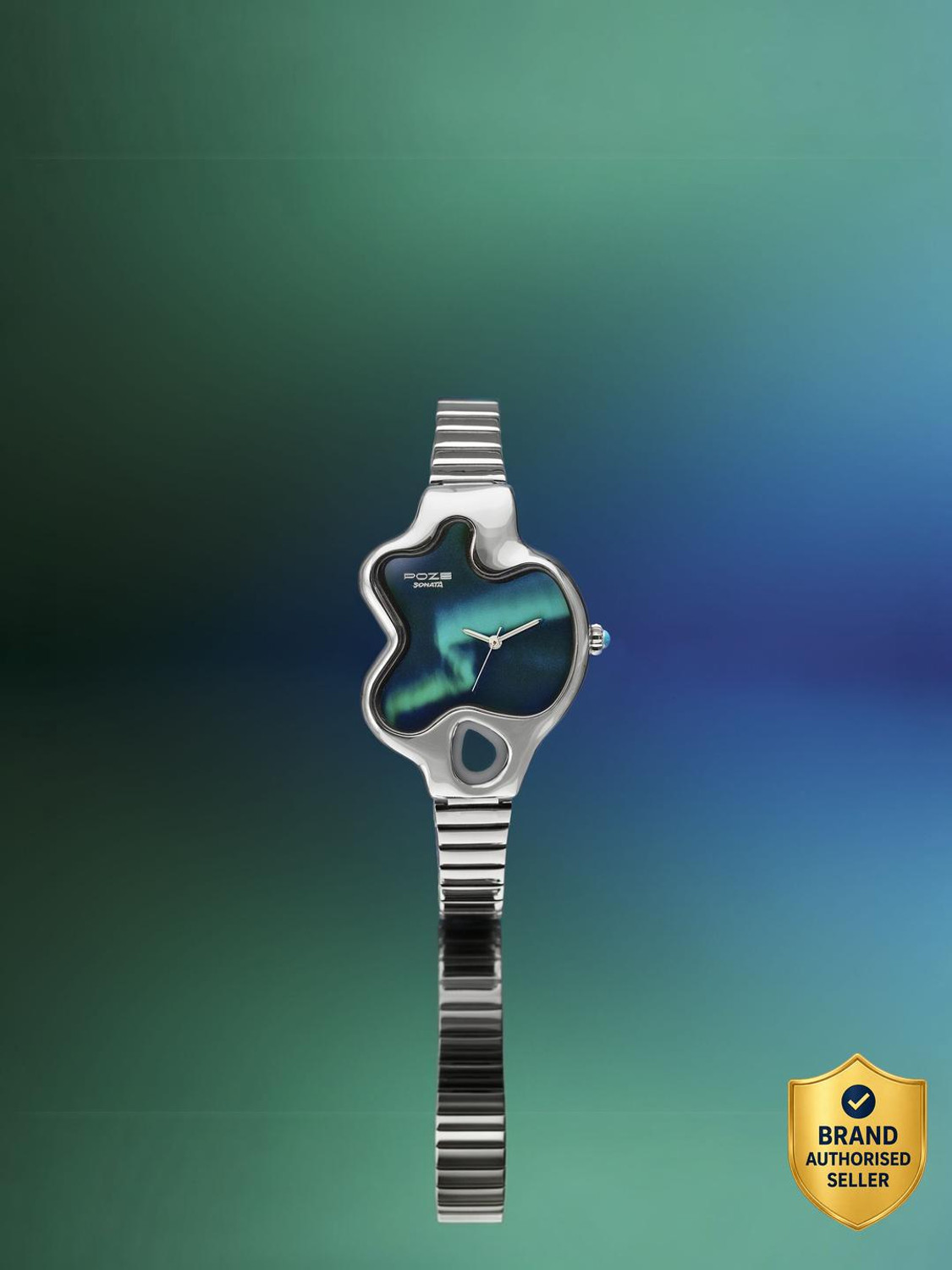 Image of SONATA Poze 8 Sonata Northern Lights inspired Poze With Blue Dial Analog Watch - For Men & Women
