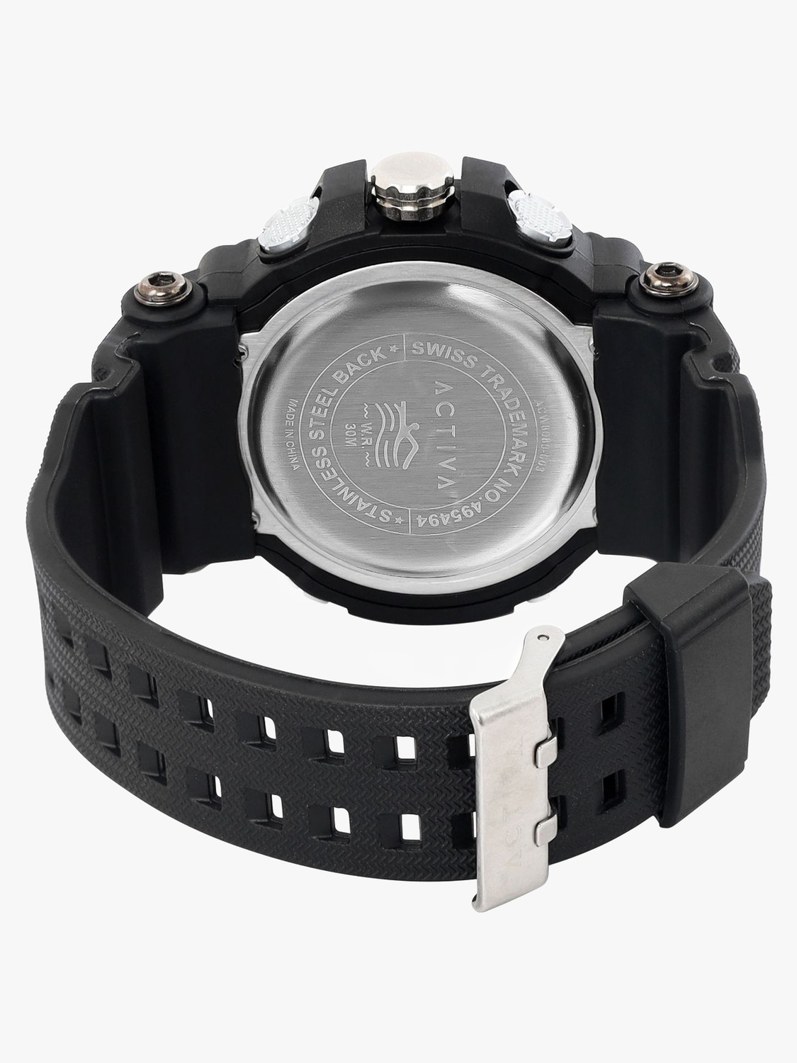 Image of INVICTA ESSENTIALS Invicta by Activa Black Dial Analog-Digital Watch - For Men & Women
