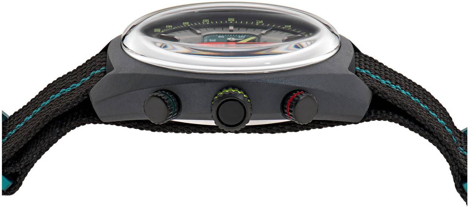 Aston Martin 43mm Silver-Tone Dial Analog Watch - Image 2