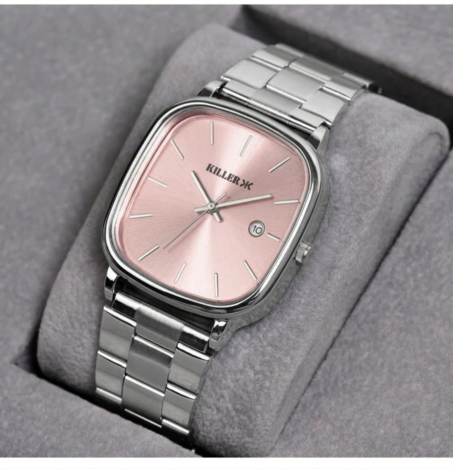 Image of KILLER Timewear 5026 Sky Blue dial Designer Square watch for men Timewear 5026 Sky Blue dial Designer Square watch for men Analog Watch - For Men