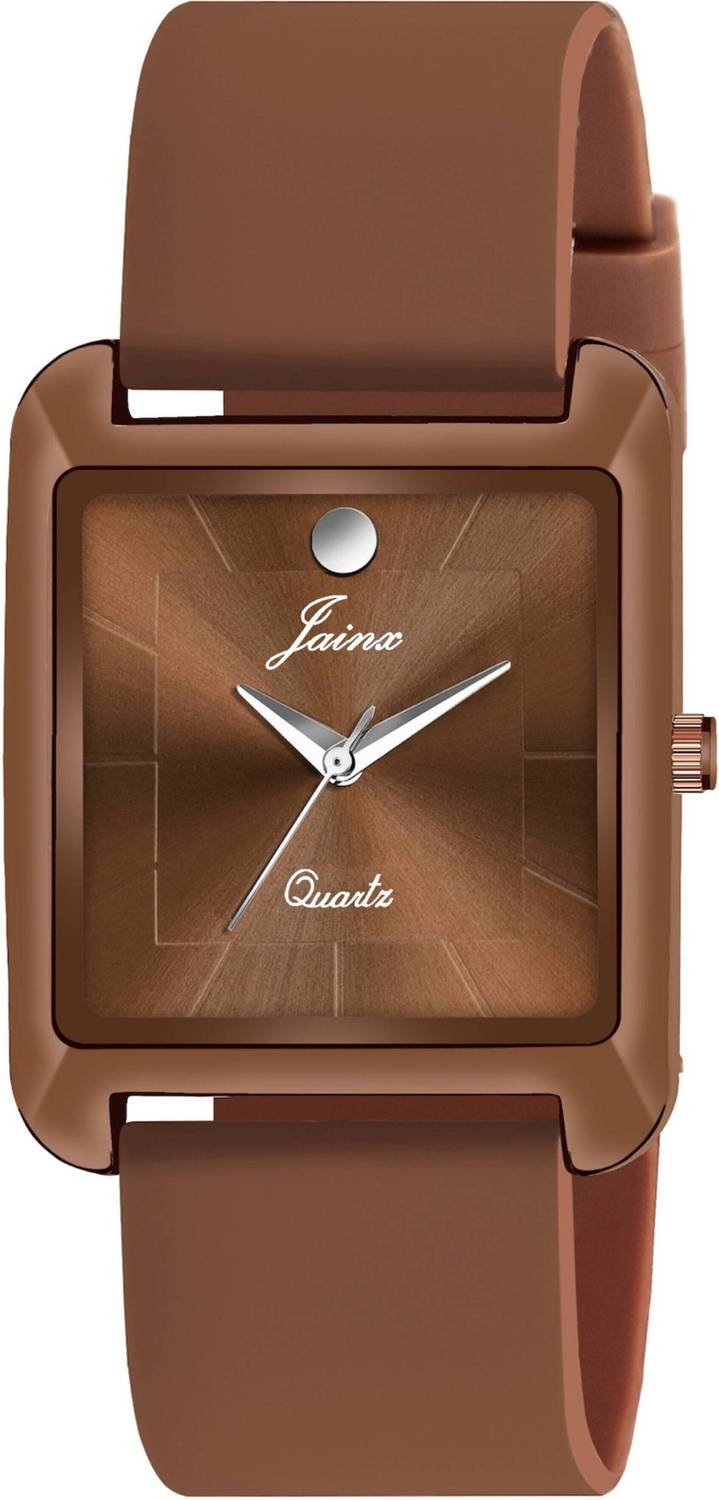 JAINX Brown Silicone Band Analog Watch - Men - Image 5