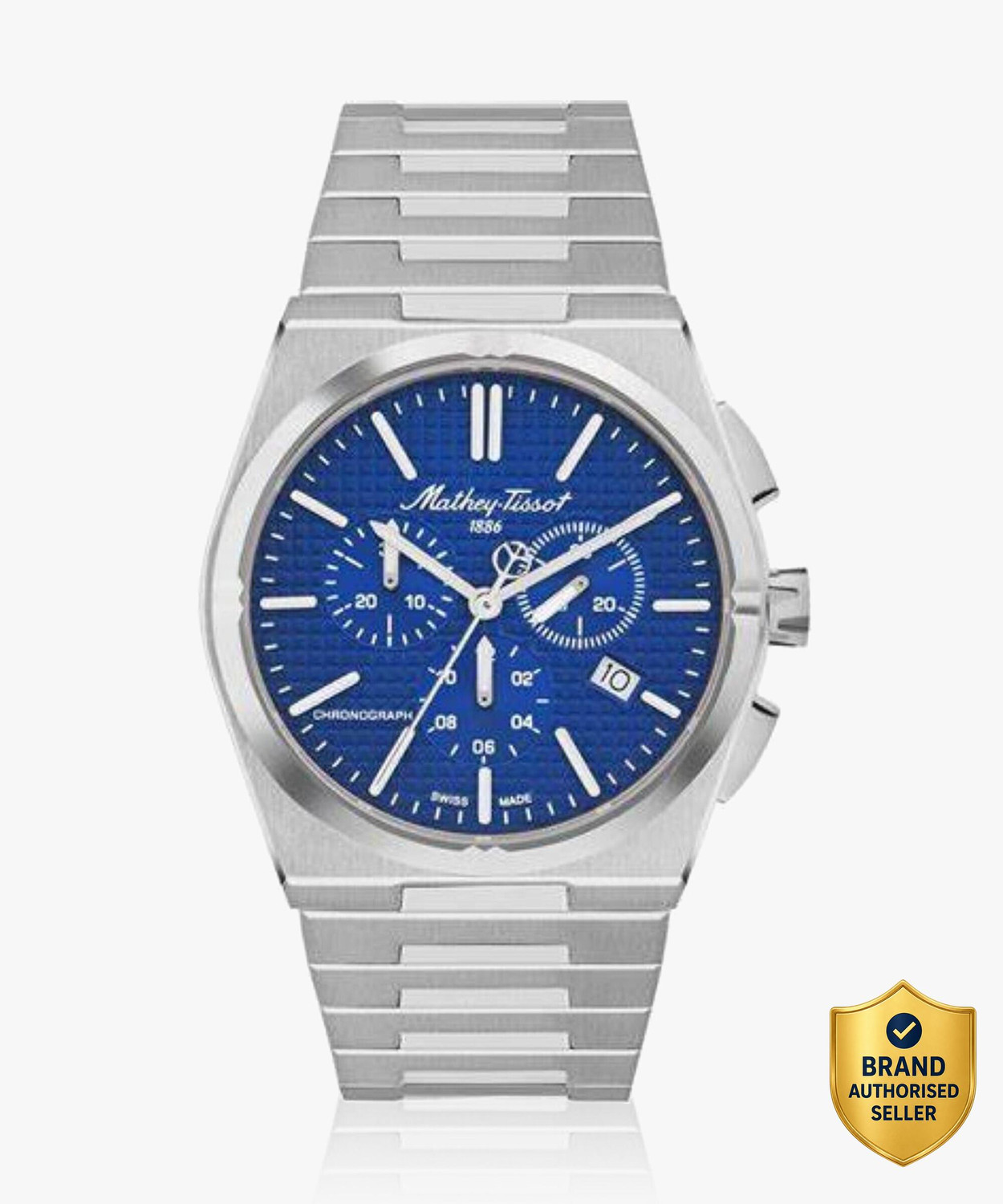 Image of Mathey-Tissot Chronograph Swiss Made Blue Dial Analog Watch - For Men H117CHABU