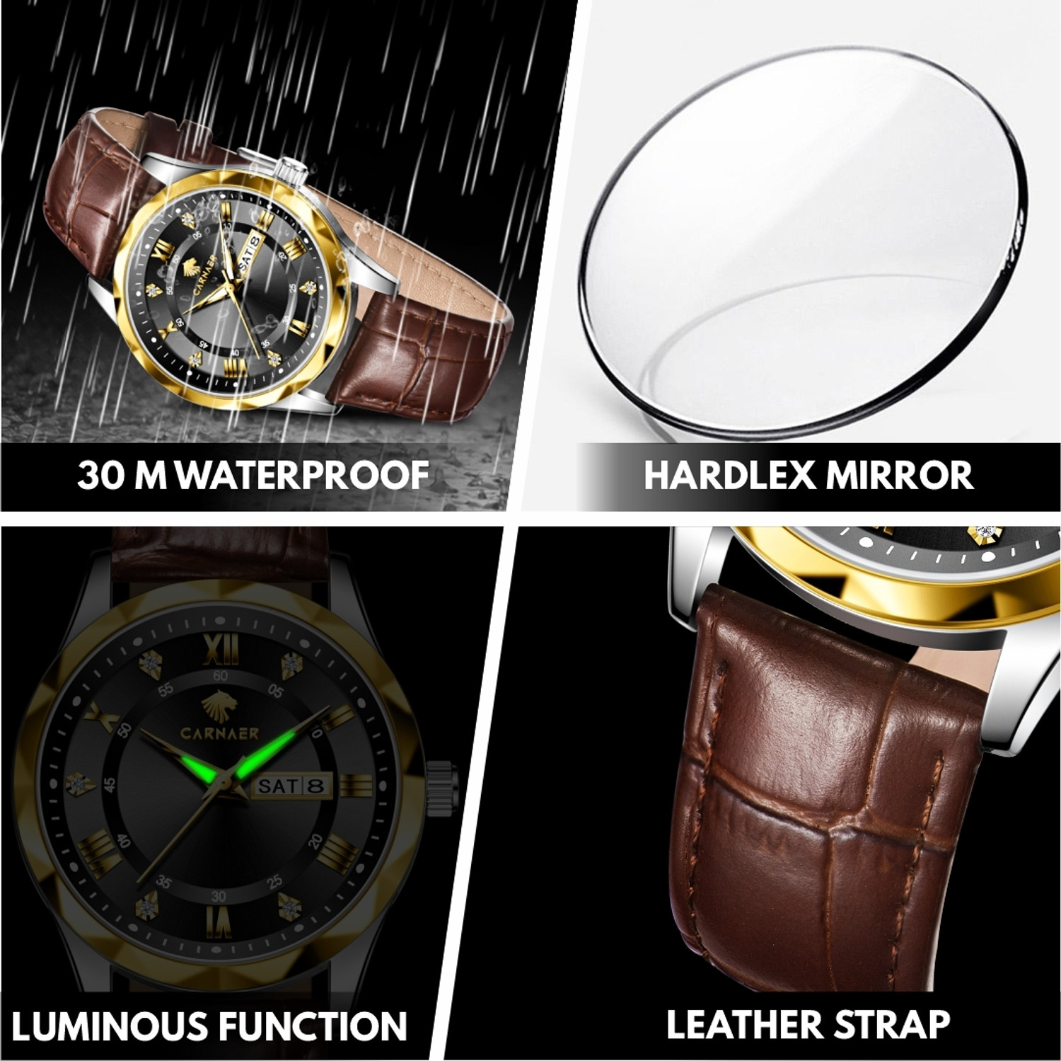 Image of Carnaer Wrist Watch for men , boys, gents Imperium Analog Watch - For Men