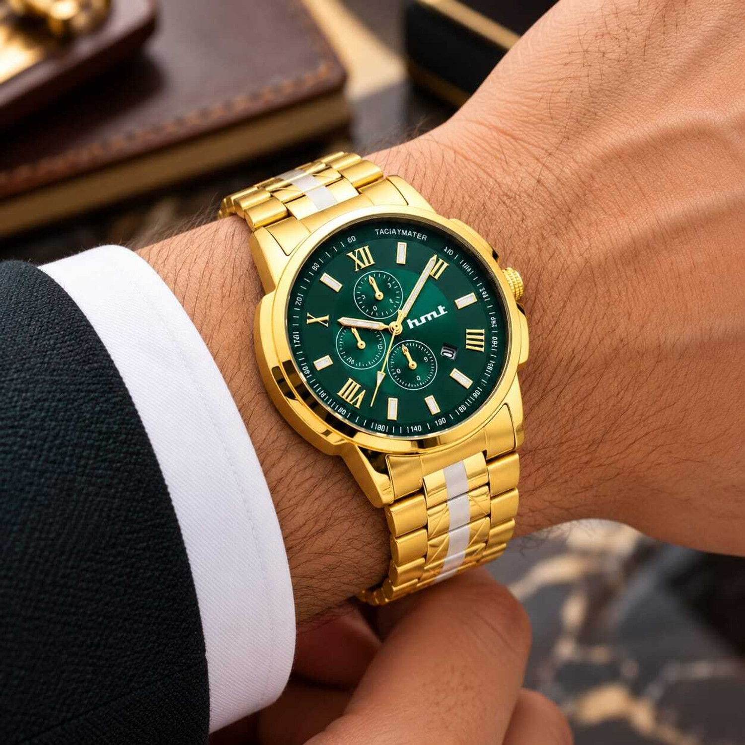Image of Hmt watches Analog Watch - For Men GREEN