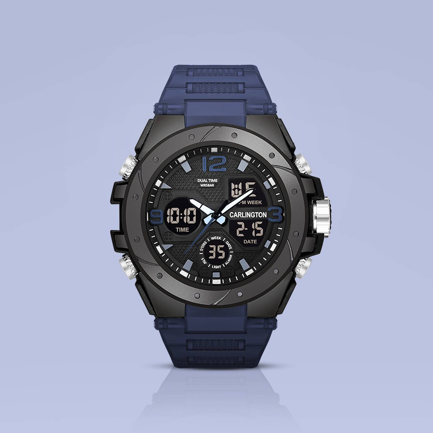 Carlington CT 9105 Blue Endurance Series Analog-Digital Watch - For Men
