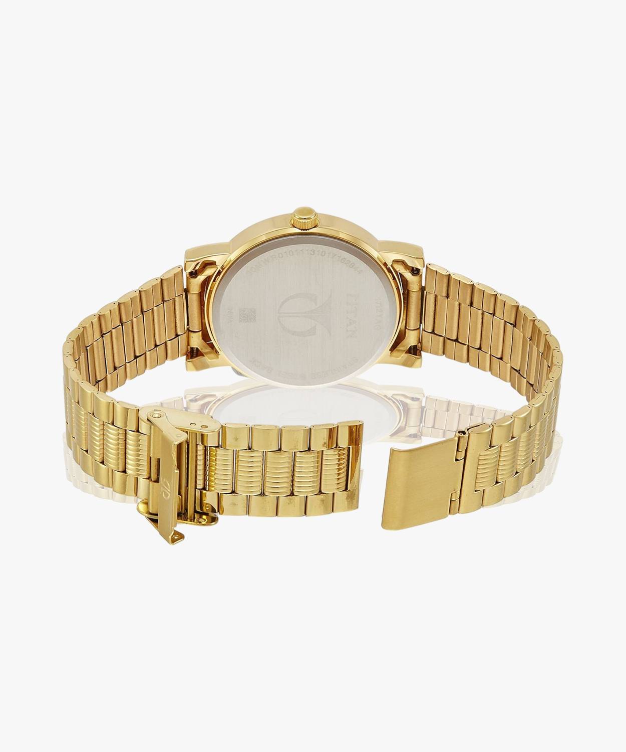 Titan Karishma White Dial Golden Stainless Steel Strap - Image 5