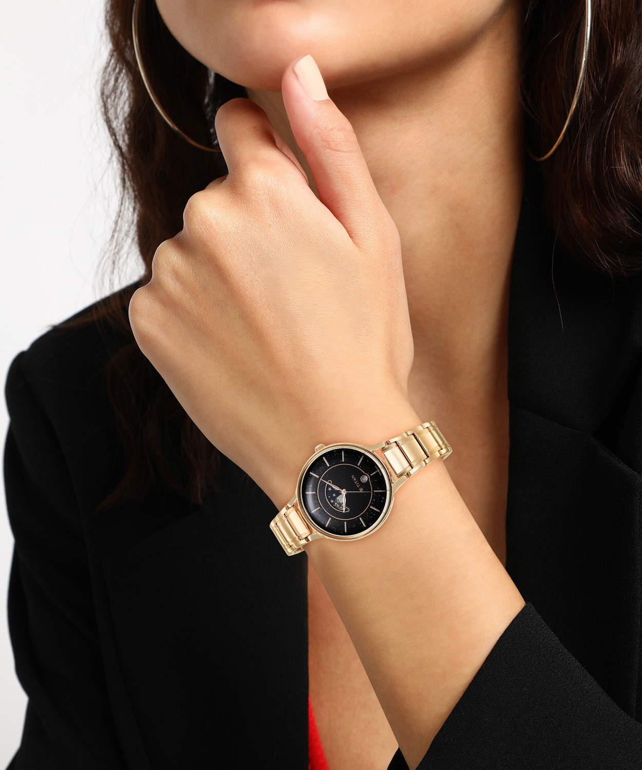 Image of Titan 2674Wm01-Dl931-Ladies Premium Work Wear Analog Watch - For Women
