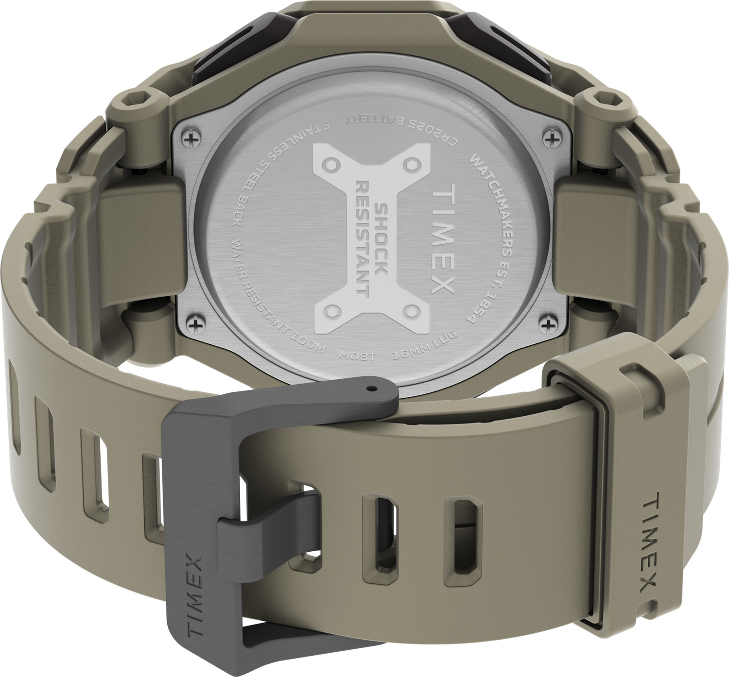 Image of TIMEX Command Square 45mm Tan Dial Analog Watch - For Men