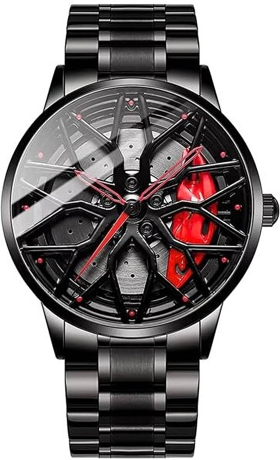 Timor J-F90K 360° Rotating Car Wheels Watch for Boys & Men - Image 1