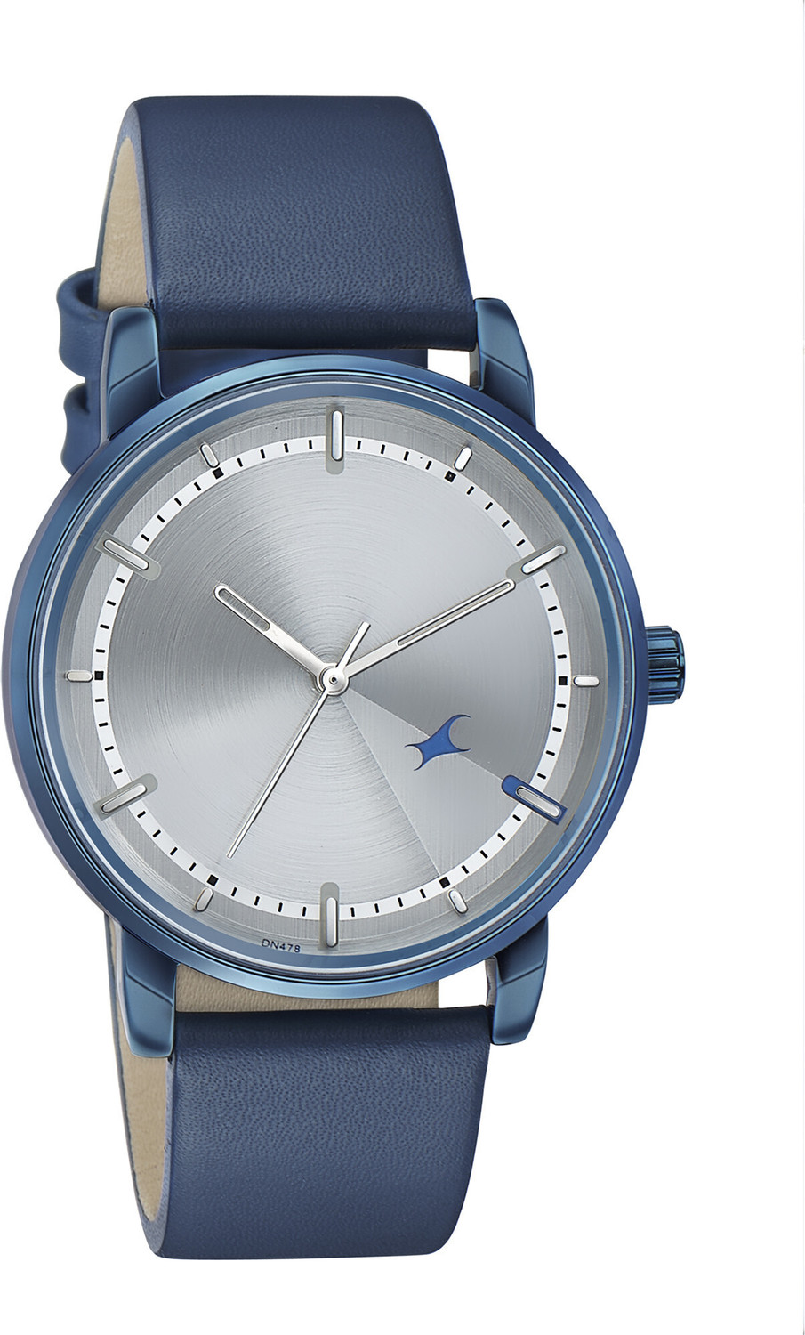 Image of Fastrack Style up 3.0 Fastrack Style Up Silver Dial Blue Leather Strap Analog Watch - For Men
