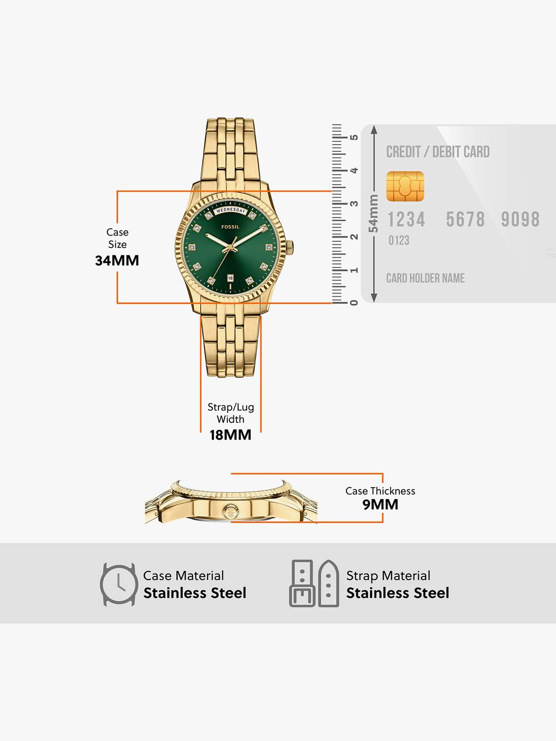 Fossil Scarlette Analog Watch - Women - Image 3