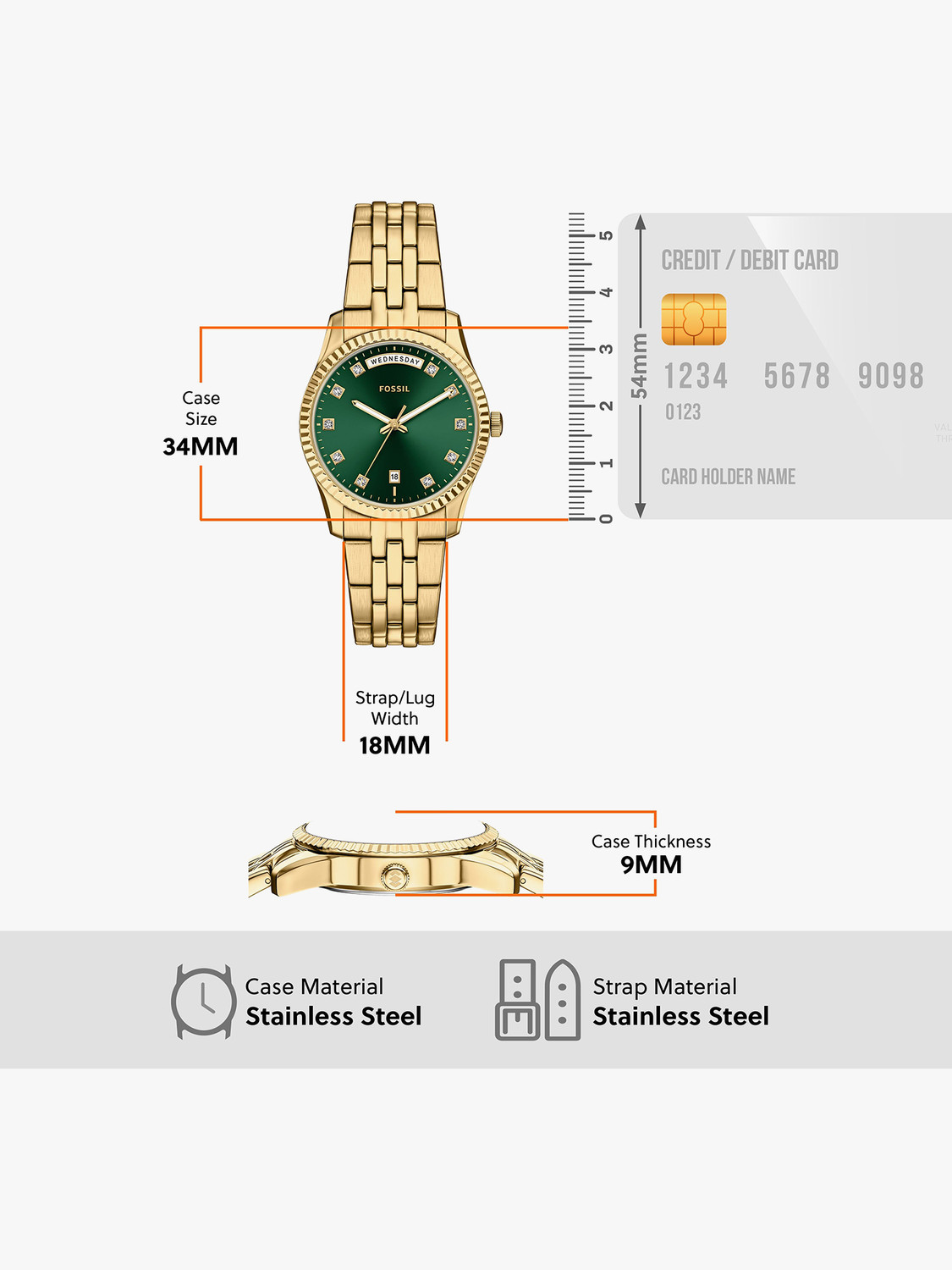 Image of FOSSIL Scarlette Scarlette Analog Watch - For Women