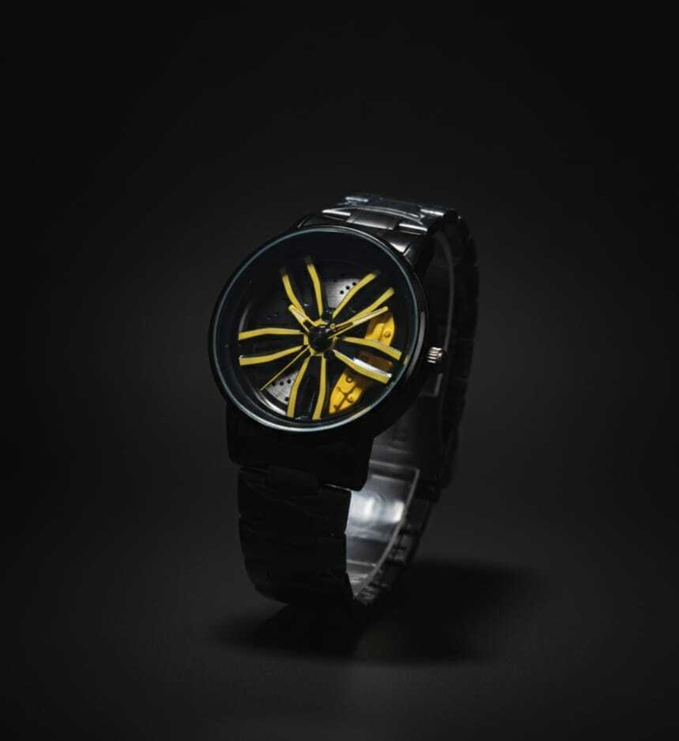 Image of flixat W3X4911 Car wheel | Spinning | Roatating | Gyro | Red Analog Watch Analog Watch - For Men