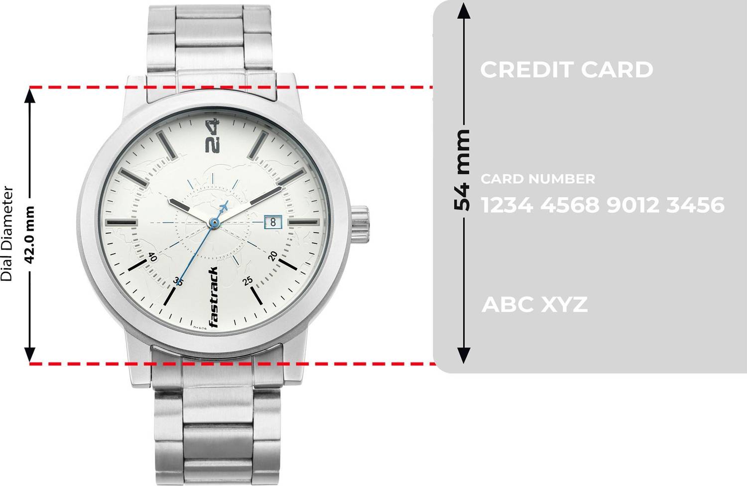 Fastrack Tripster Analog Watch - White Dial, Silver Strap - Image 4