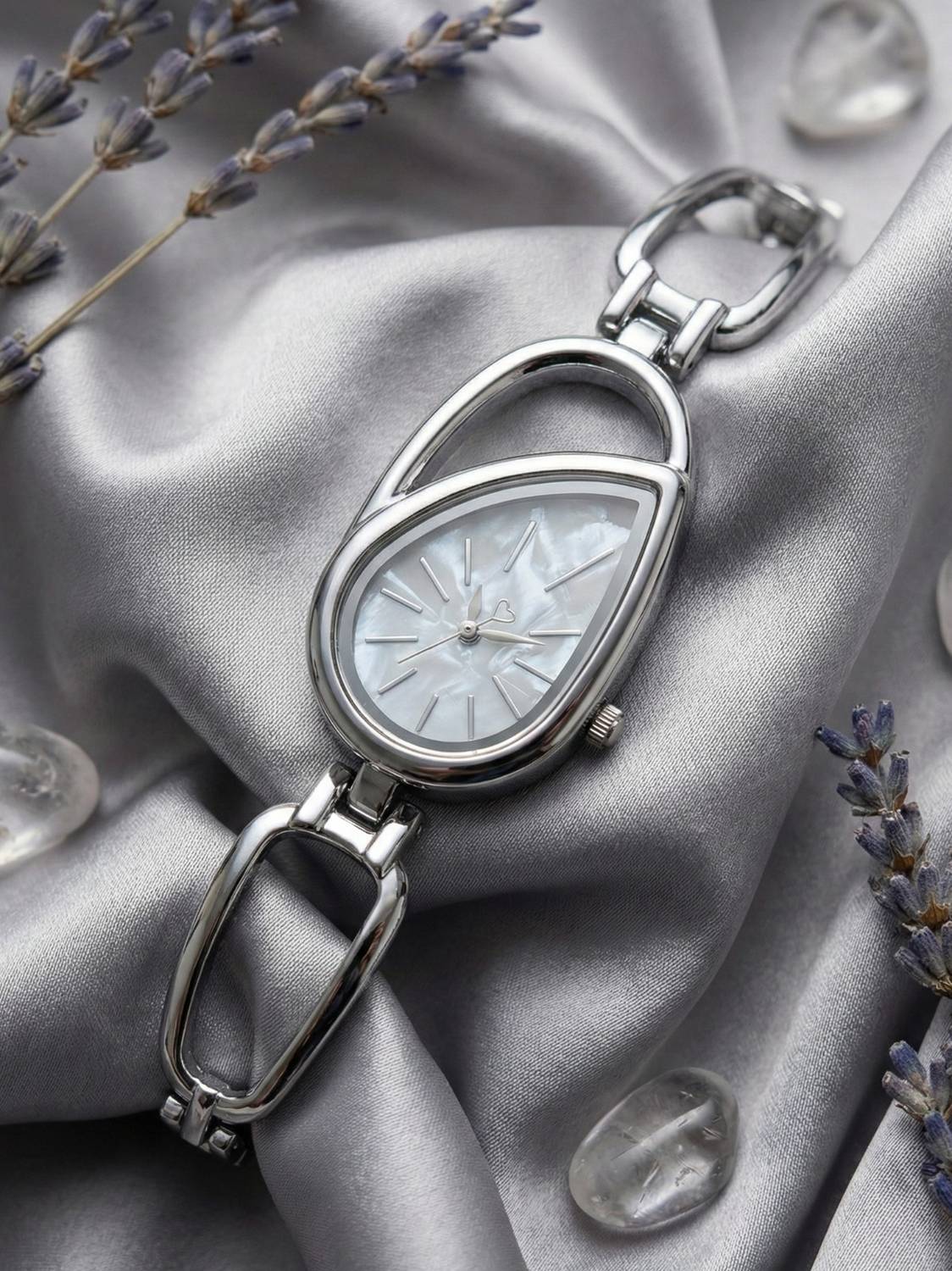 Lucifer DRW42 Silver Mother of Pearl Dial Women's Watch - Image 4