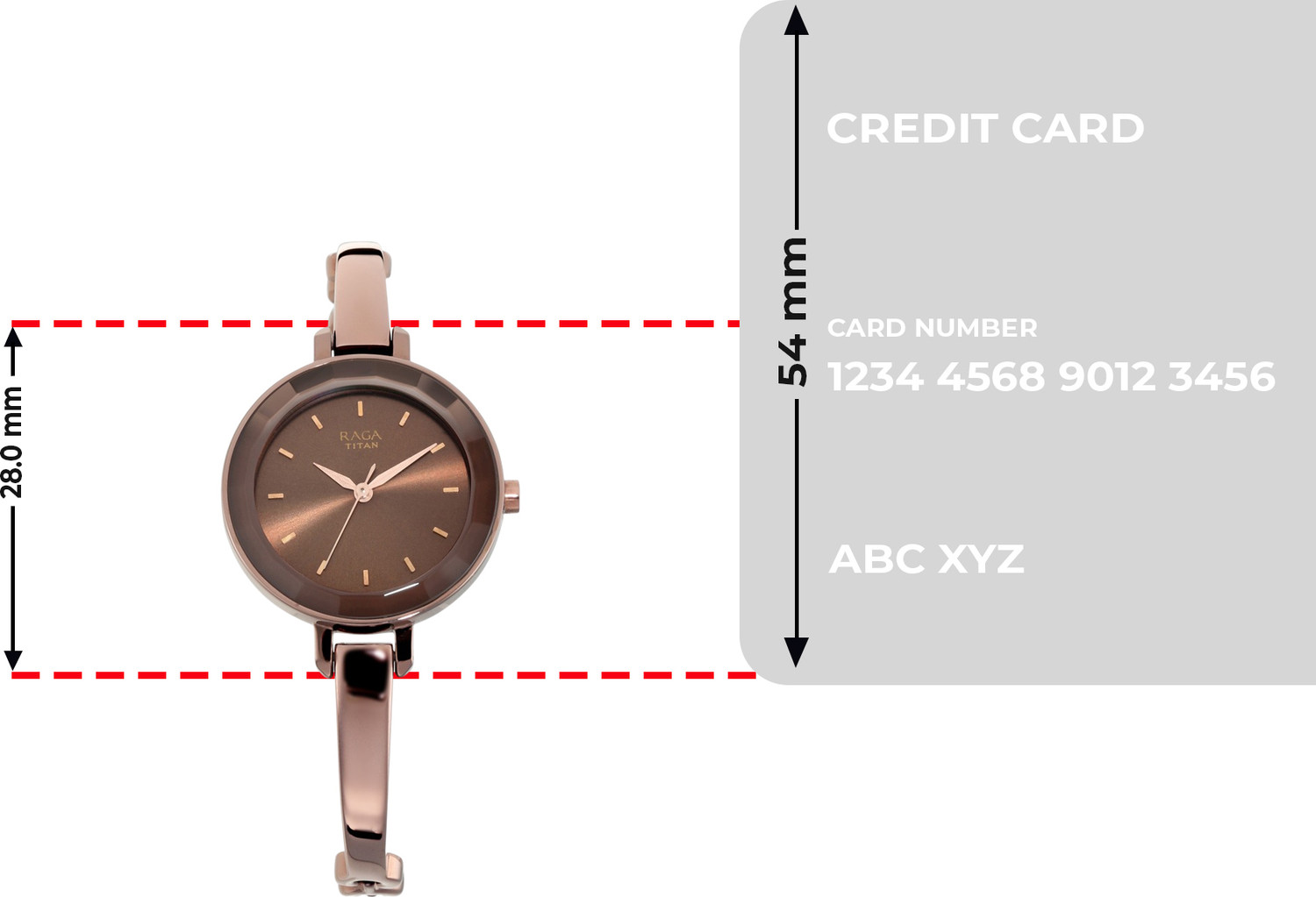 Image of Titan Titan Raga Quartz Brown Dial Brown Metal Strap Analog Watch - For Women
