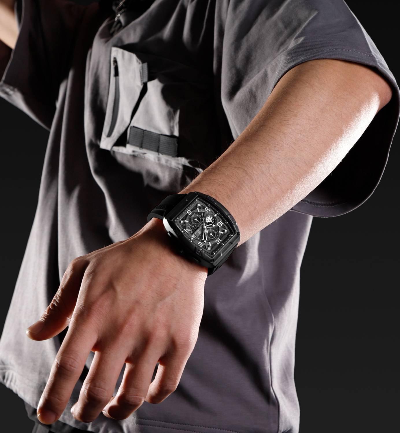 NAVIFORCE NF8052 Black Men's Chronograph Watch - Image 4