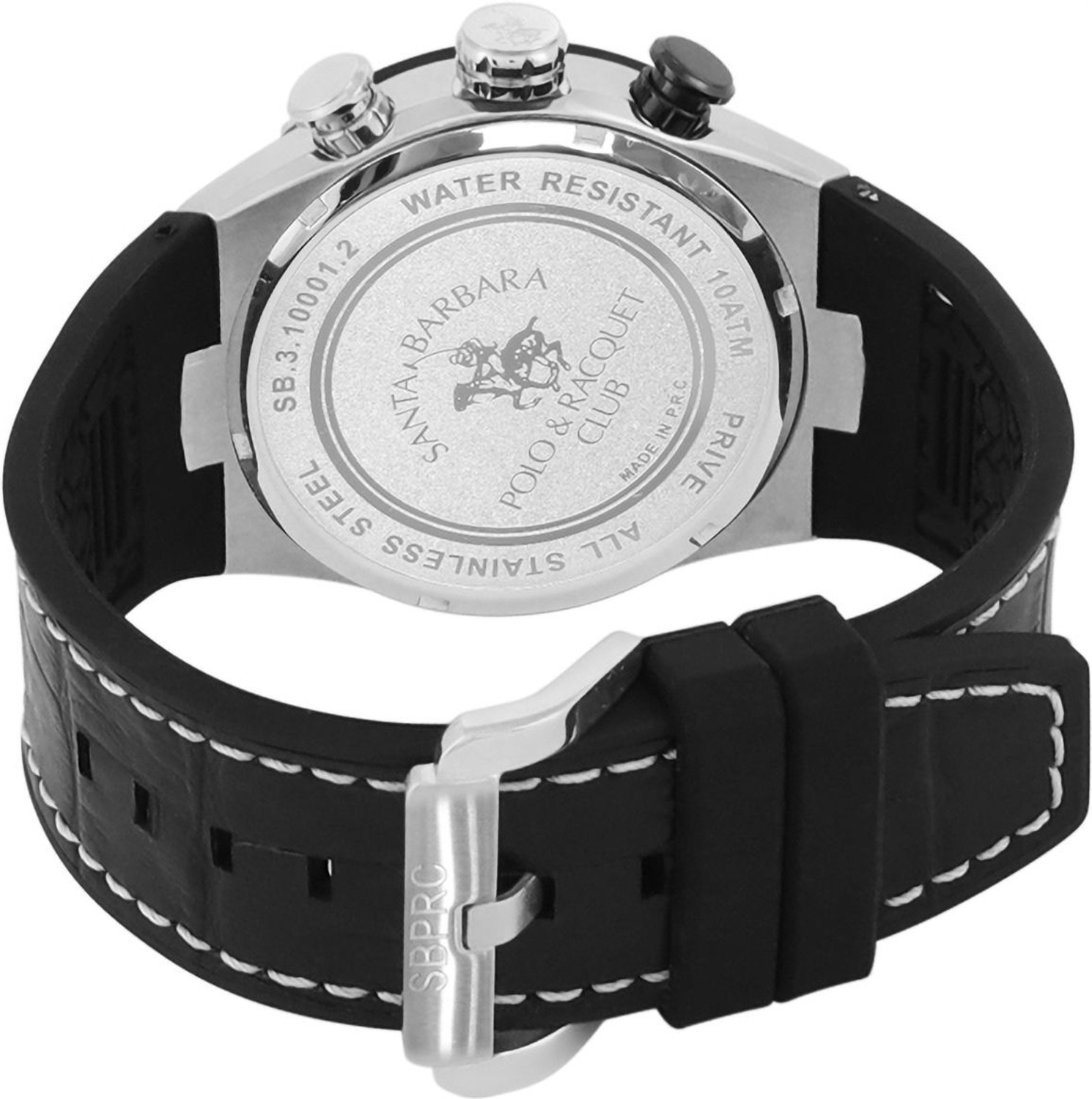 Image of Santa Barbara Polo & Racquet Club SB.3.10001-2 Chronograph Light Blue Dial Quartz Analog Watch - For Men