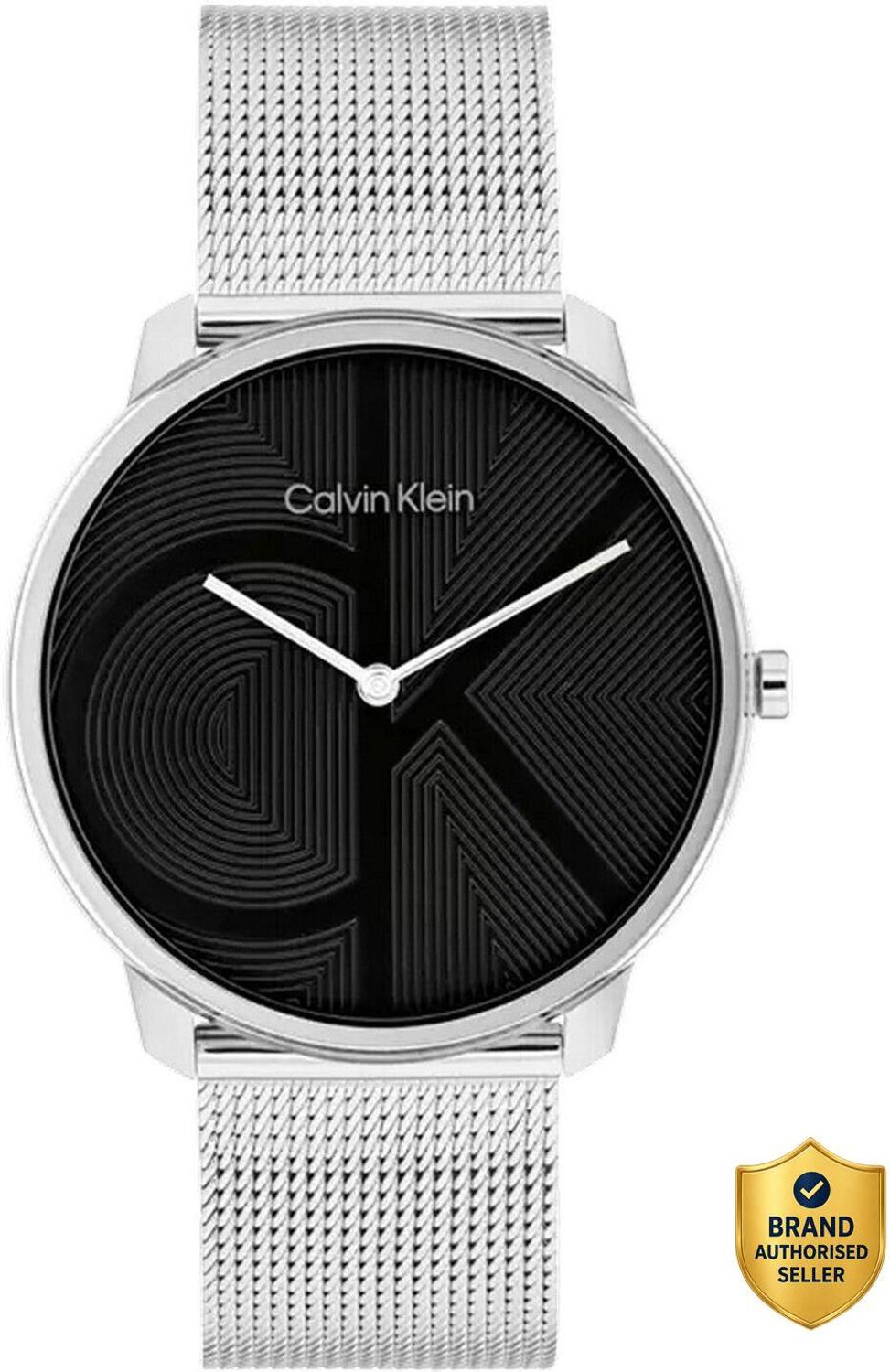Image of Calvin Klein Iconic Iconic Qtz Basic Slim Black Round Dial Unisex Watch / Analog Watch - For Men & Women