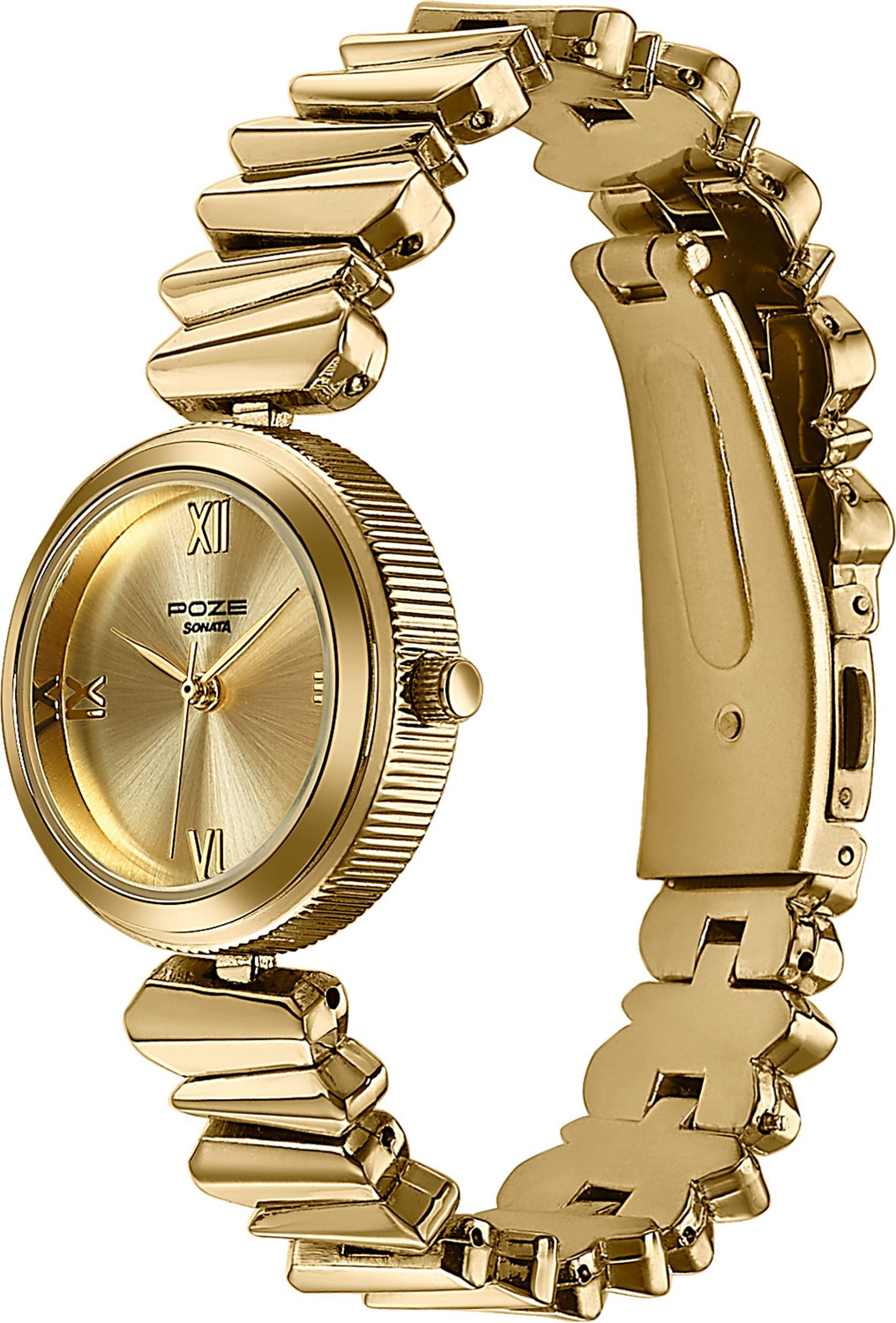 Image of SONATA Poze 8 Sonata Poze 8 Quartz IPG Dial IPG Alloy Strap Analog Watch - For Women