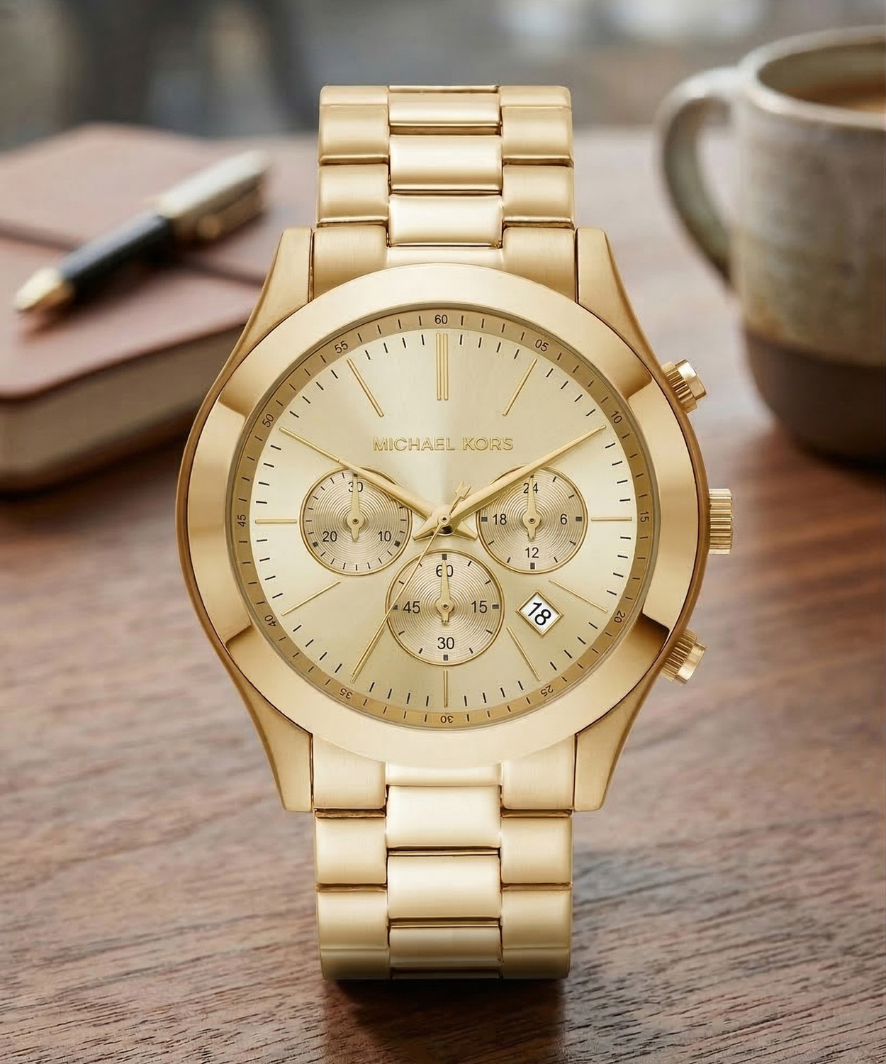 Image of MICHAEL KORS Slim Runway Slim Runway Analog Watch - For Men