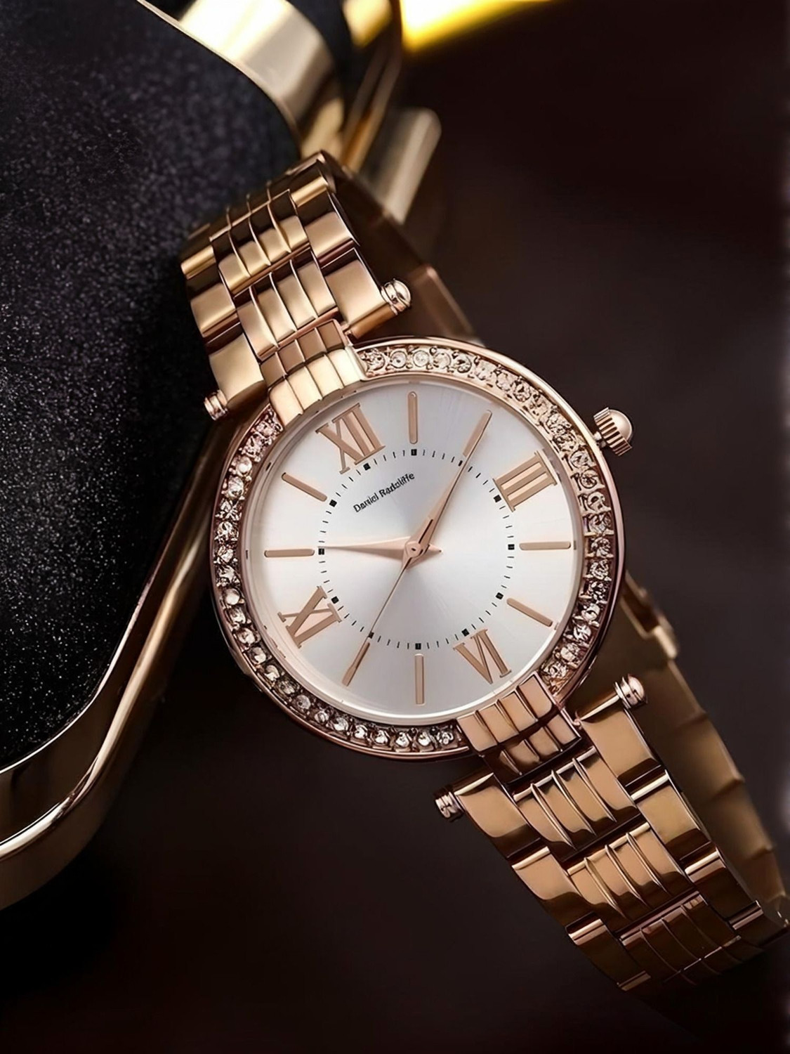 Image of Daniel Radcliffe DRW009 Women Atractive Rose Gold and Silver Color Luxury Trending Watch Analog Watch - For Women