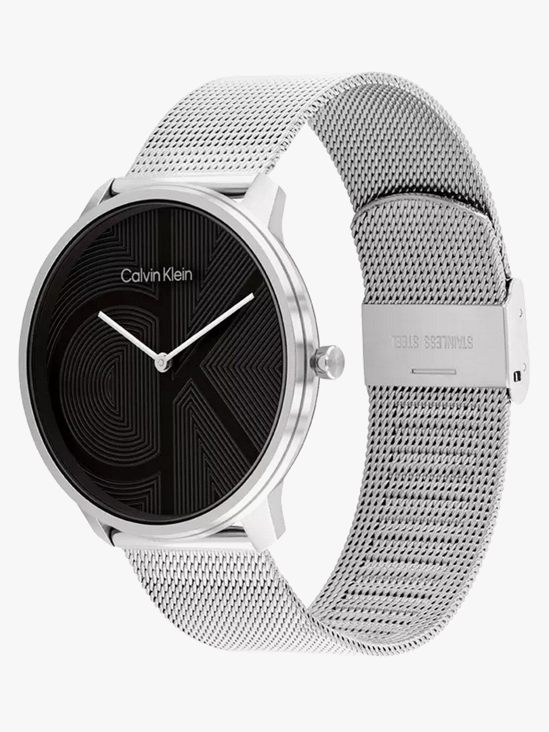 Image of Calvin Klein Iconic Iconic Qtz Basic Slim Black Round Dial Unisex Watch / Analog Watch - For Men & Women