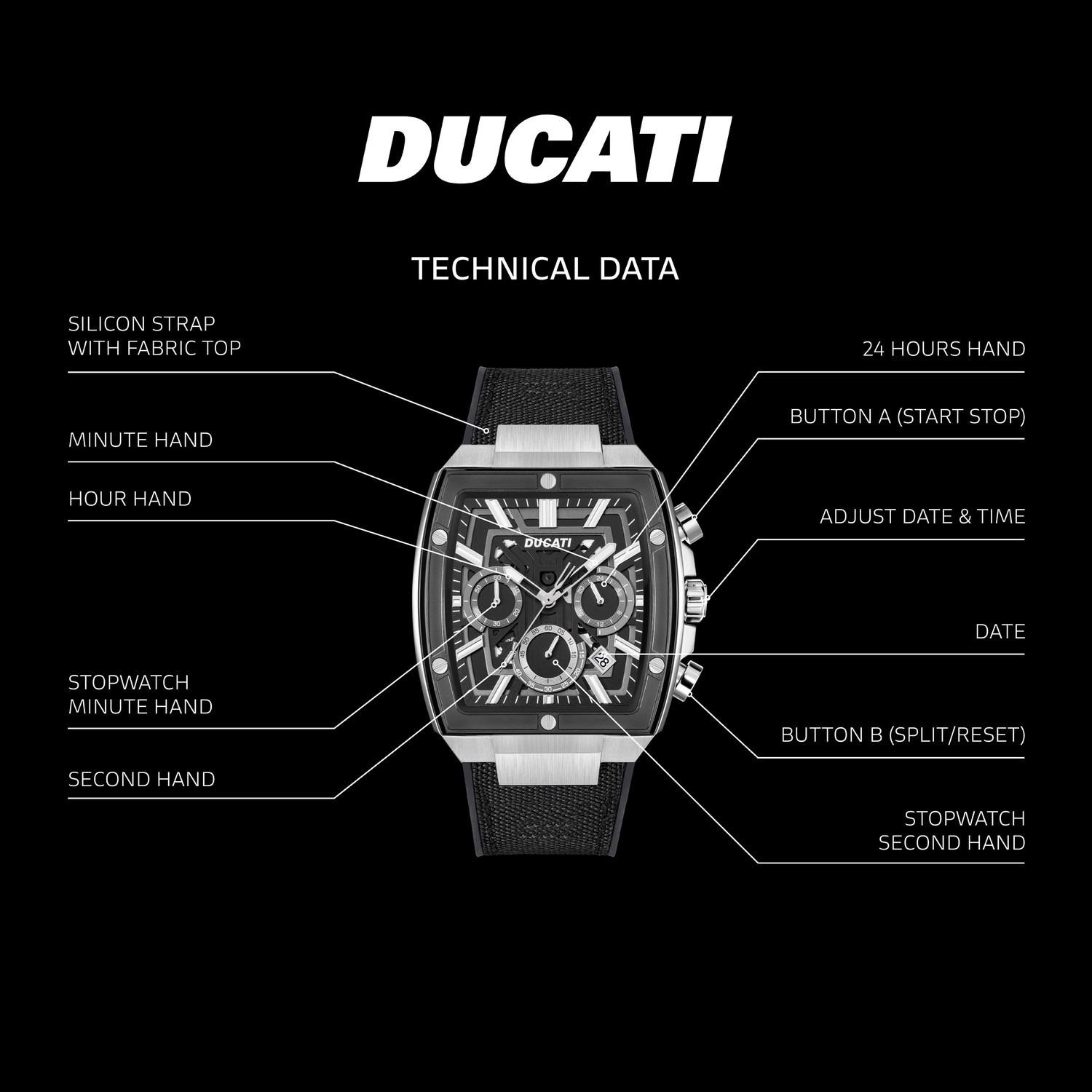 Image of DUCATI CORSE CHRONOGRAPH DT005 Analog Watch - For Men
