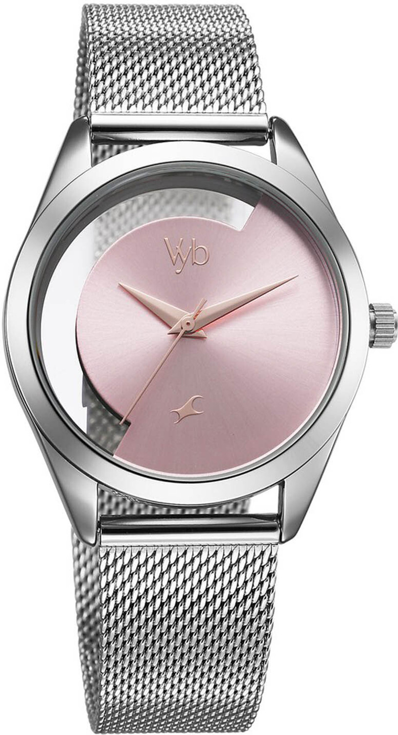 Image of Fastrack Fastrack Vyb Runway Quartz Silver Dial Stainless Steel Strap Watch For Girls Analog Watch - For Women