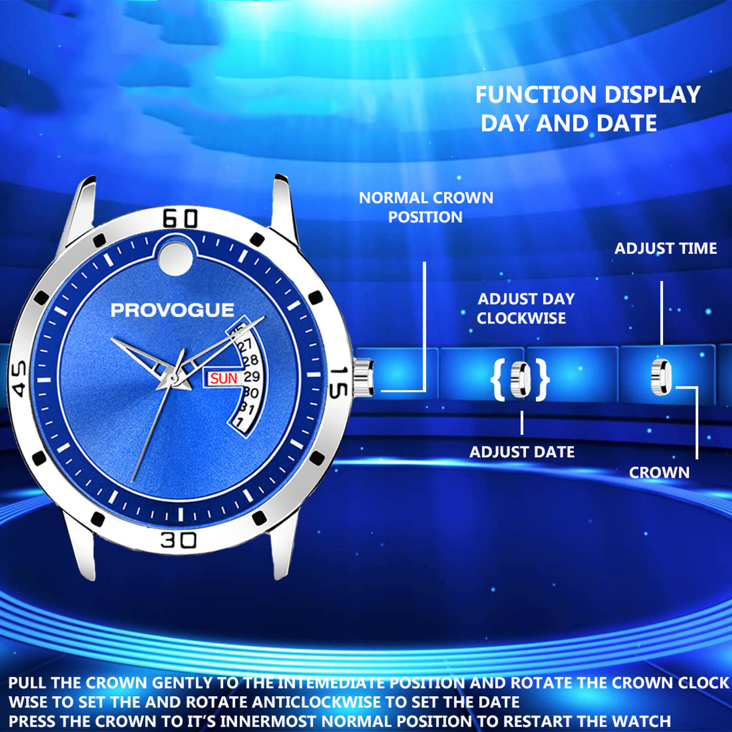 Image of PROVOGUE Provogue Water Resistant Classic Branded Premium Boy Analog Wrist Watch For Men Analog Watch - For Men