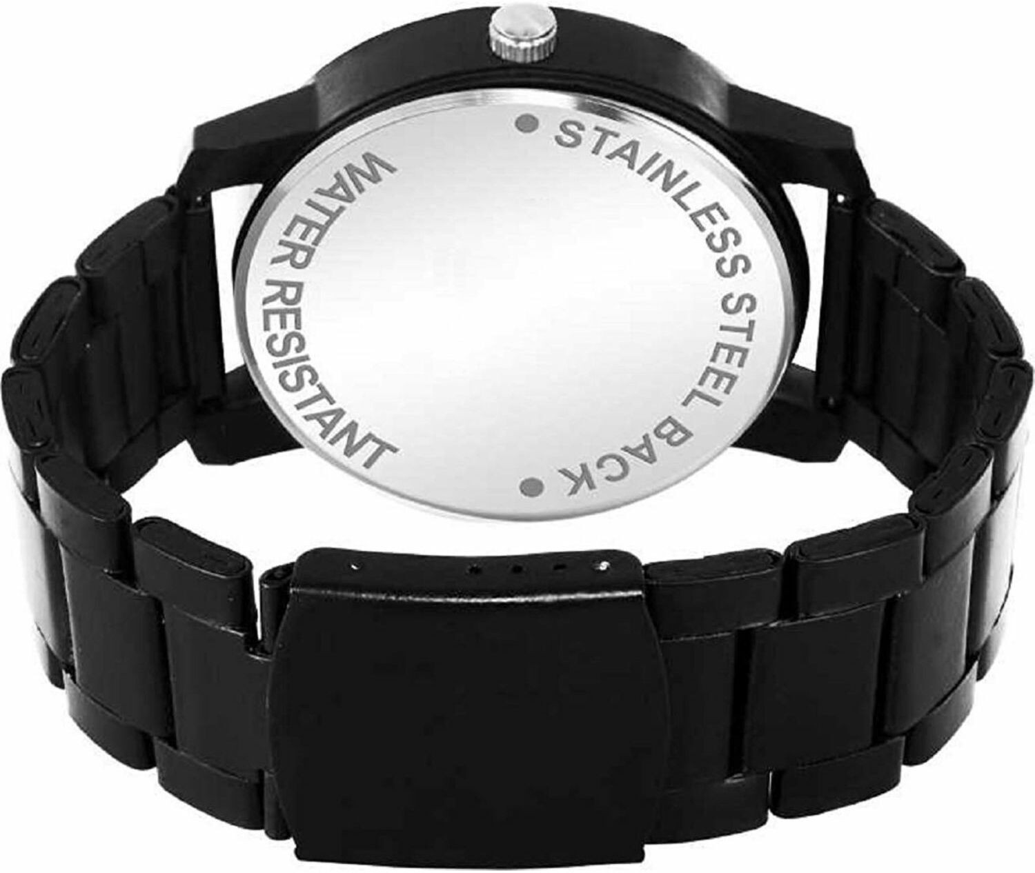 Image of Varni Venture Steel Chain Steel chain Black Analog Watch - For Boys