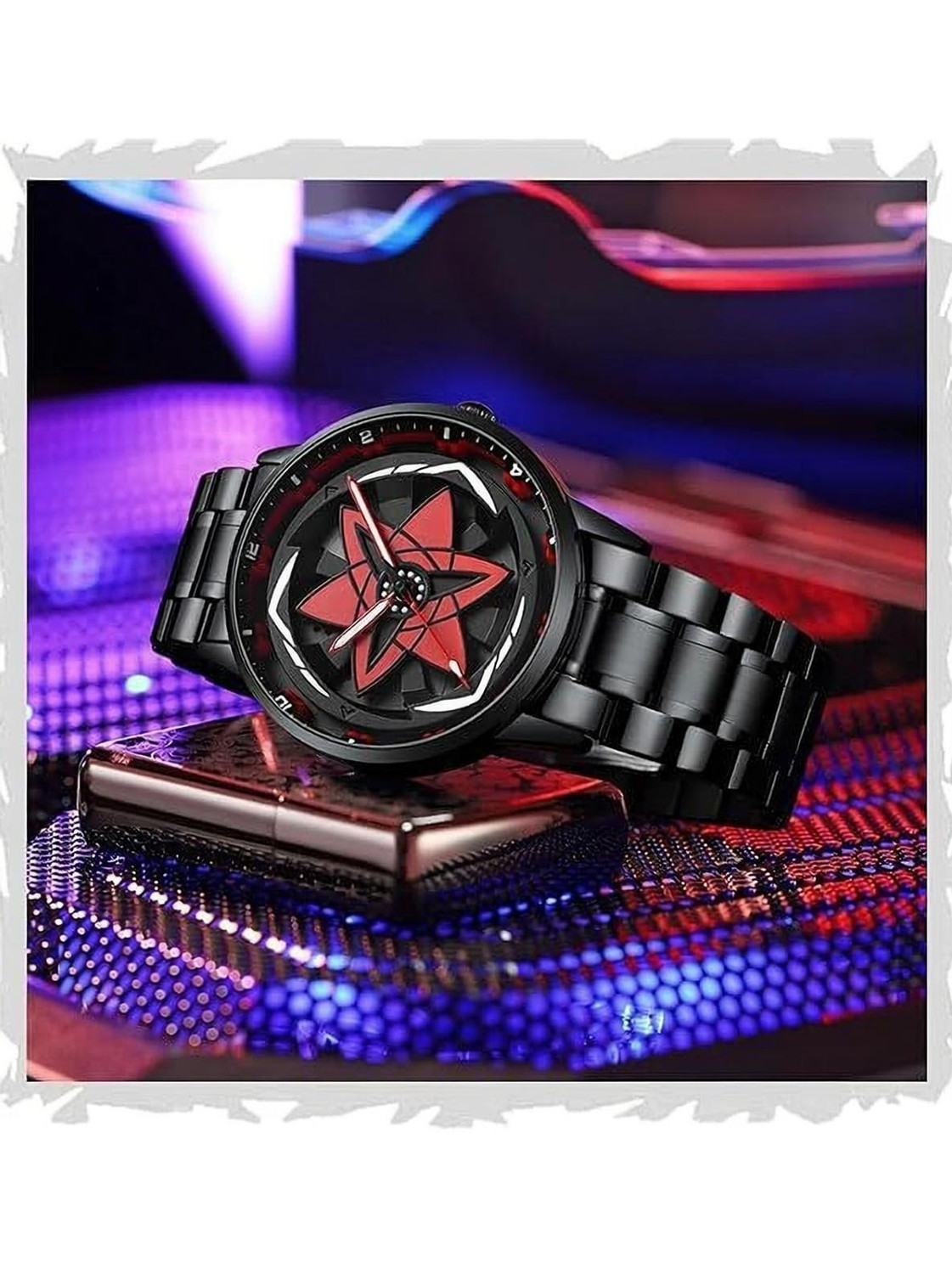 Image of MIVAAN Wheel Dial 360 Rotating Casual Analog Watch - For Men