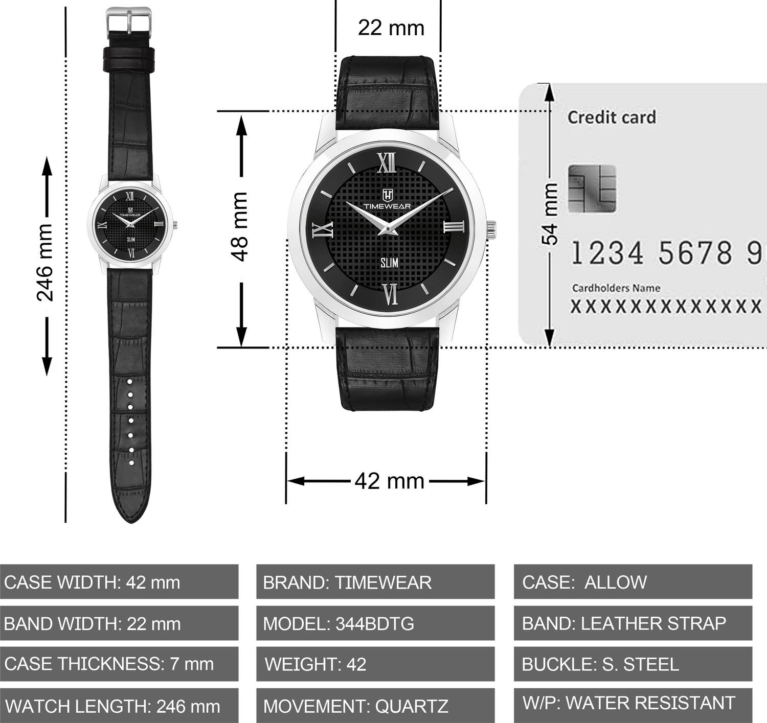 Image of TIMEWEAR 344BDTG Analog Watch - For Men
