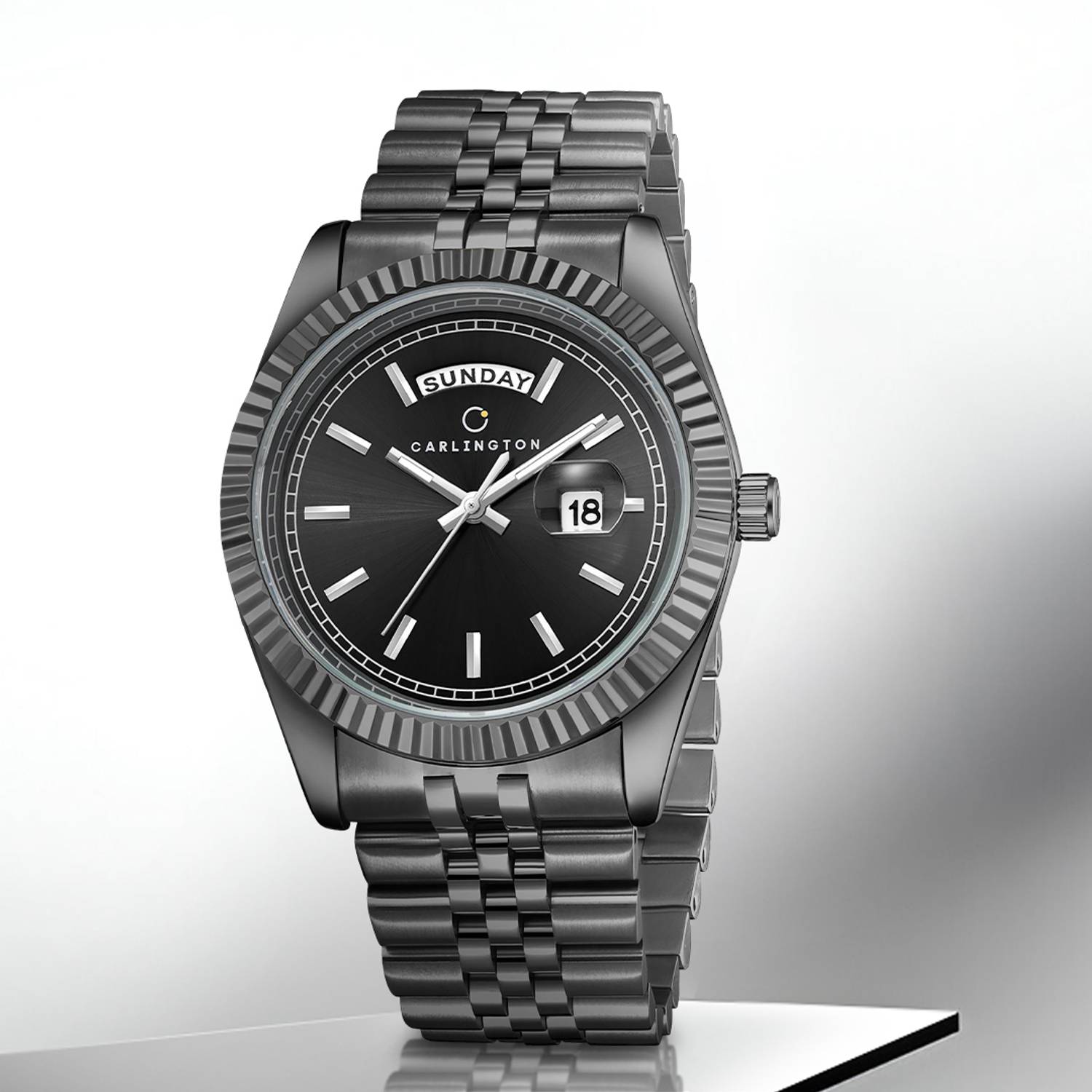 Carlington CT 8888 Black Men's Watch - Image 5