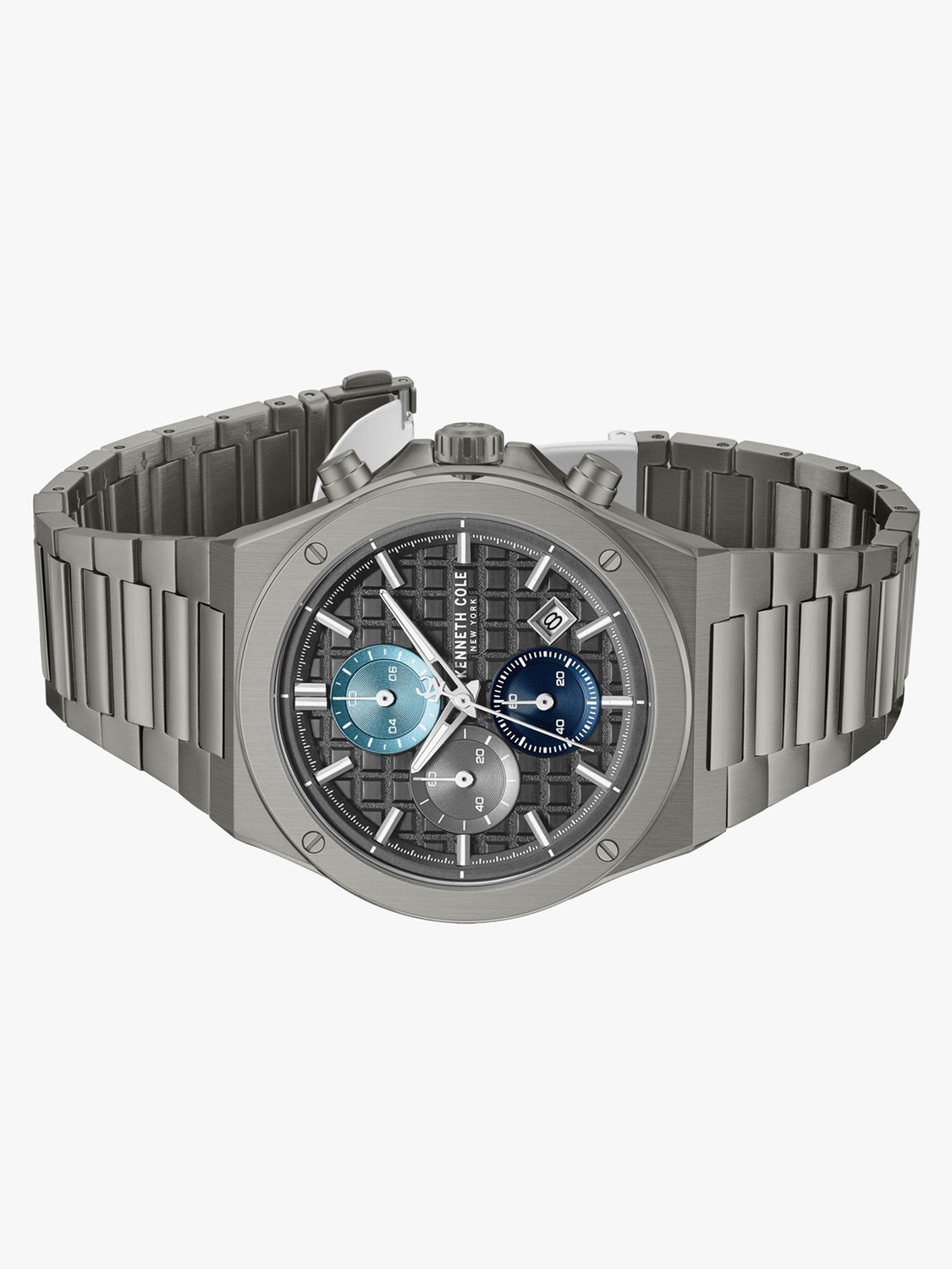 Image of Kenneth Cole Sport Kenneth Cole Sport Quartz Gun Dial Gun Stainless Steel Strap Analog Watch - For Men
