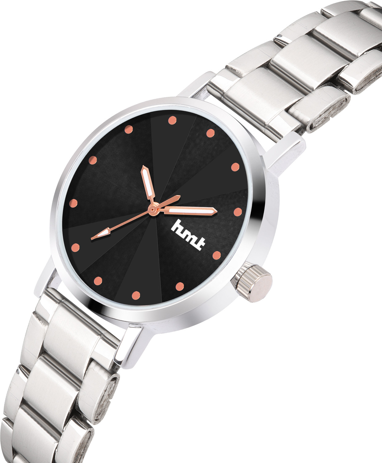 Image of hmt QUARTZ Azure Fusion Pro Silver Chain Watch Analog Watch - For Women