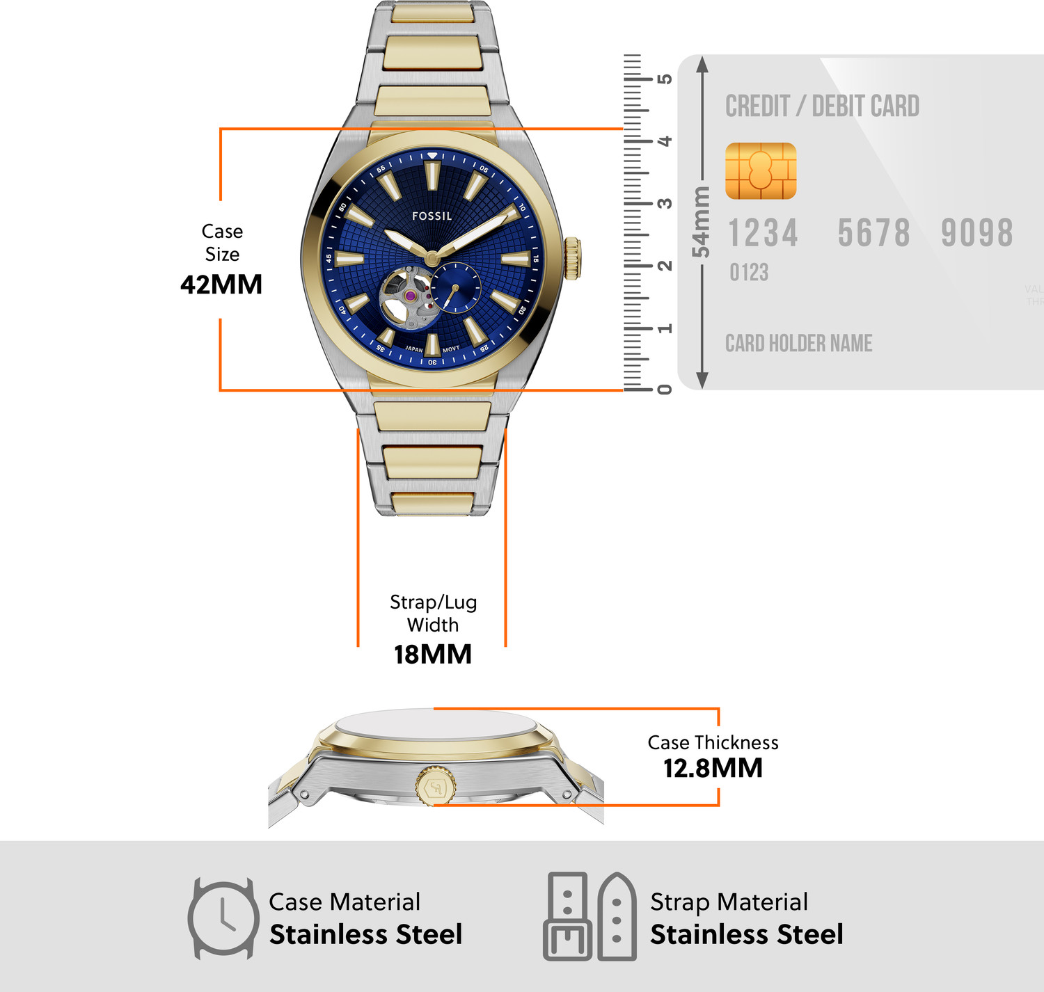 Image of FOSSIL Everett Everett Analog Watch - For Men